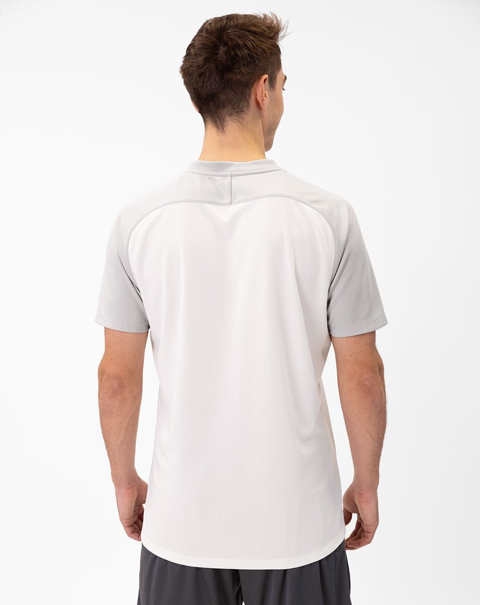 Jako Poloshirt Iconic (Polyester-Micro-Mesh) weiss/grau/anthrazitgrau Herren