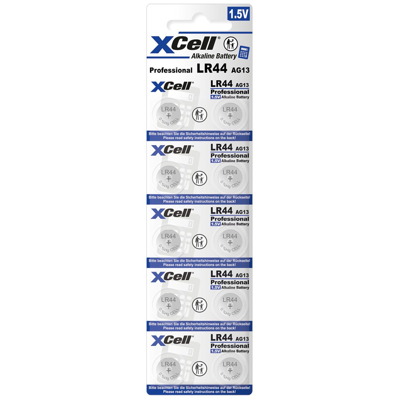 Camelion LR44 / AG13 Alkaline Knopfzellen 1.5V, 145mAh, 10er-Pack Knopfzelle, Knopfzellen mit 145 mAh Kapazität/10er-Blisterkarte/einzeln entnehmbar