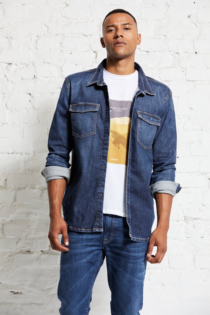 Hemdjacke Heavy duty denim shirt jacket