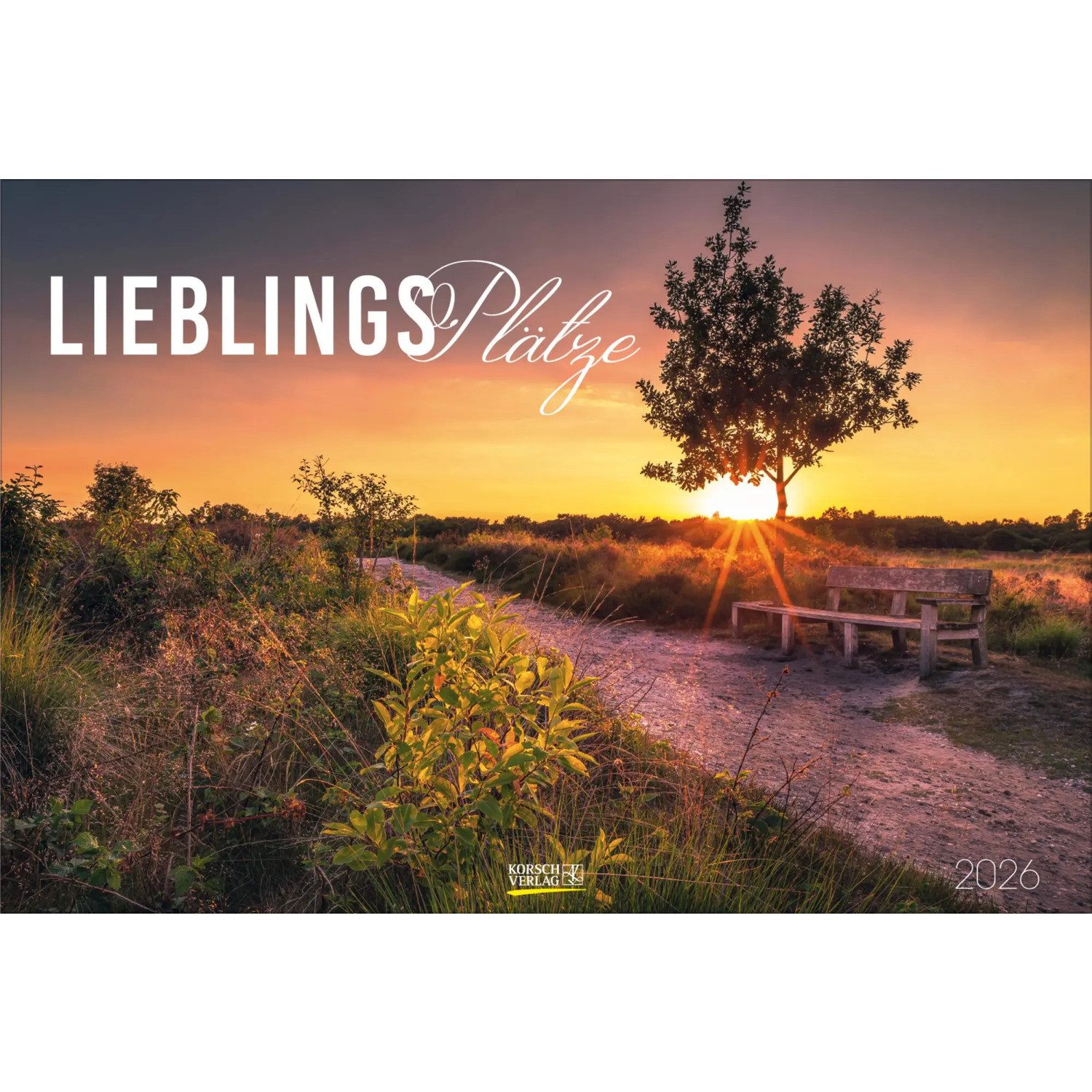 Korsch Verlag Wandkalender Lieblingsplätze 2026