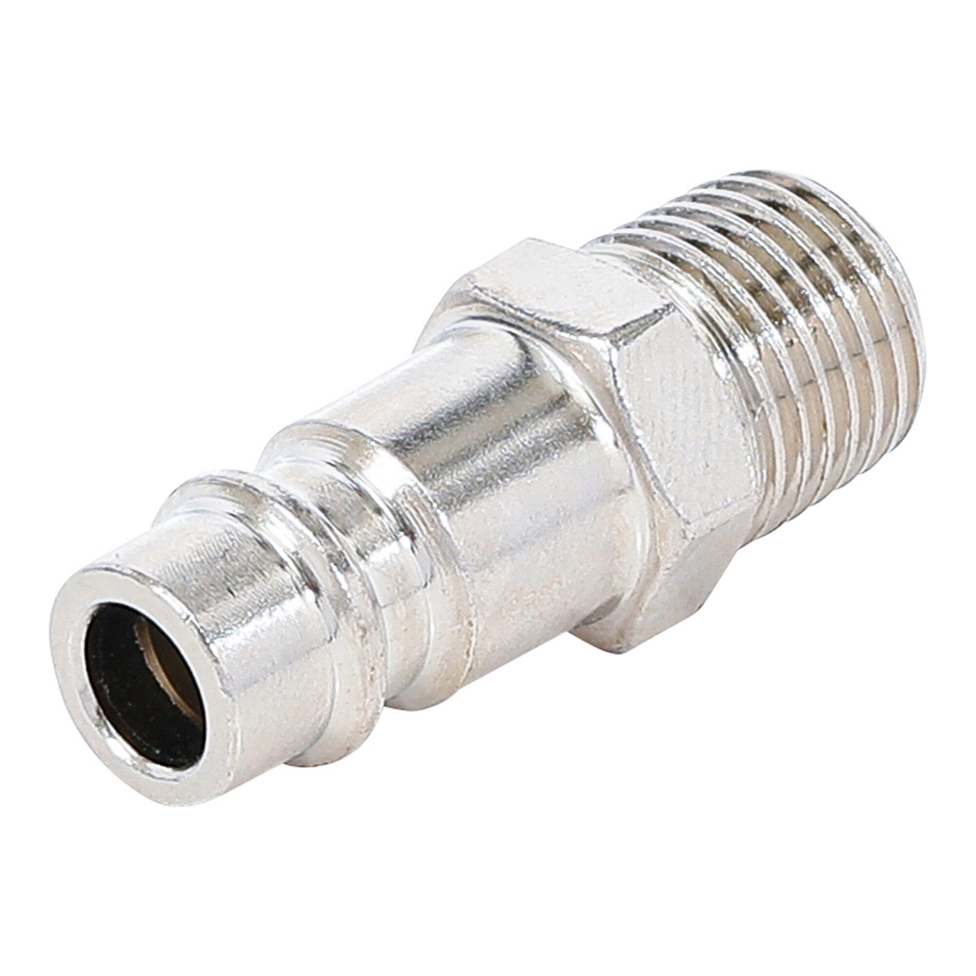 BGS technic Anschlussstück BGS Druckluft-Stecknippel 3222-1, 6,3 mm (1/4) Außengewinde