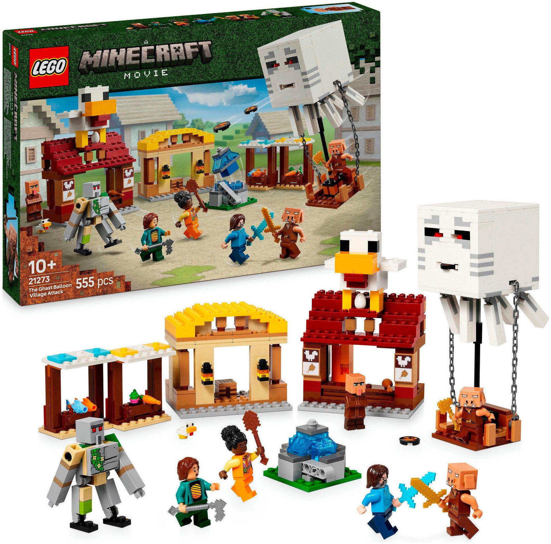 LEGO® Angriff des Ghast-Ballons (21273), LEGO® Minecraft Konstruktionsspiel günstig online kaufen