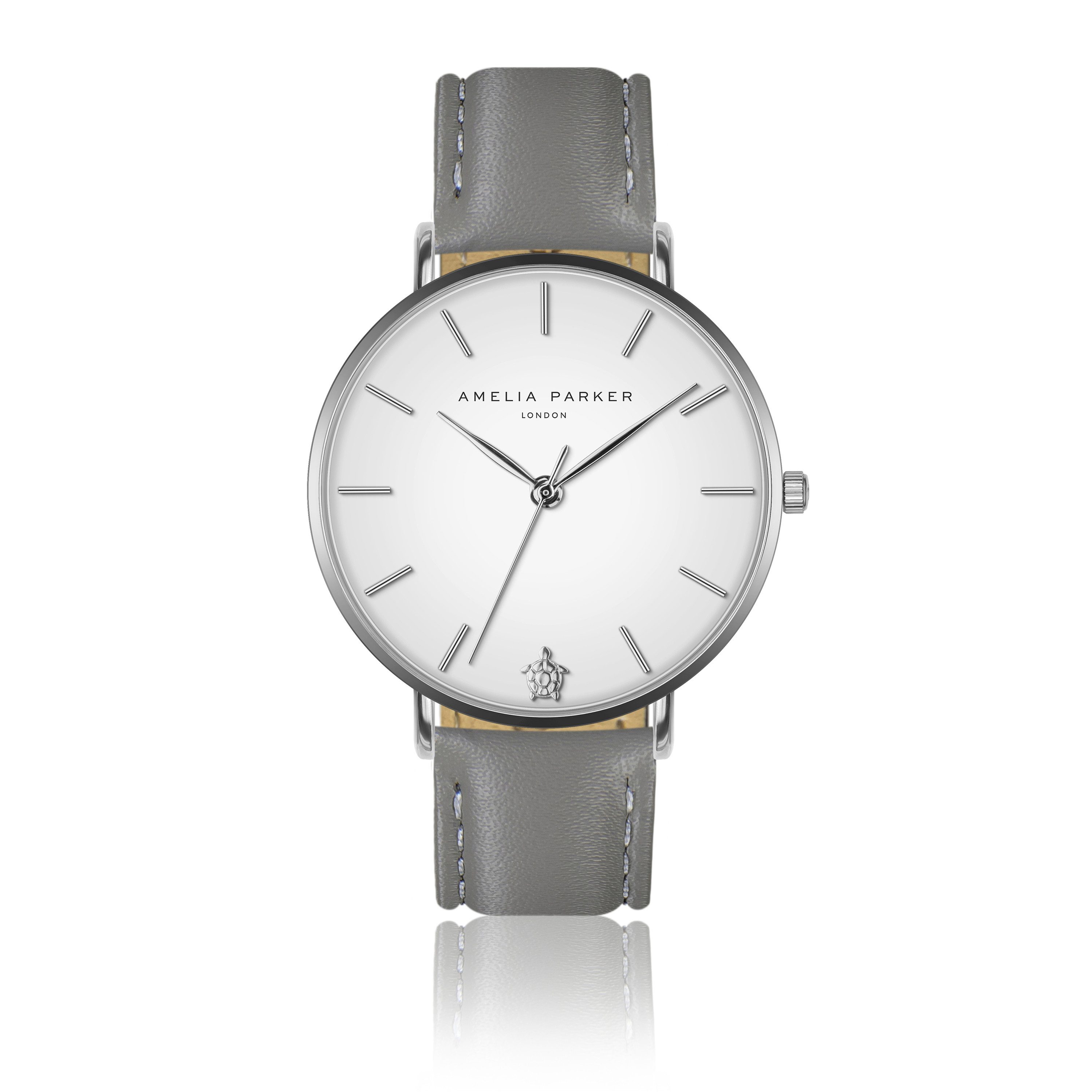 AMELIA PARKER Quarzuhr AA5-S058S Pure Grey Leather