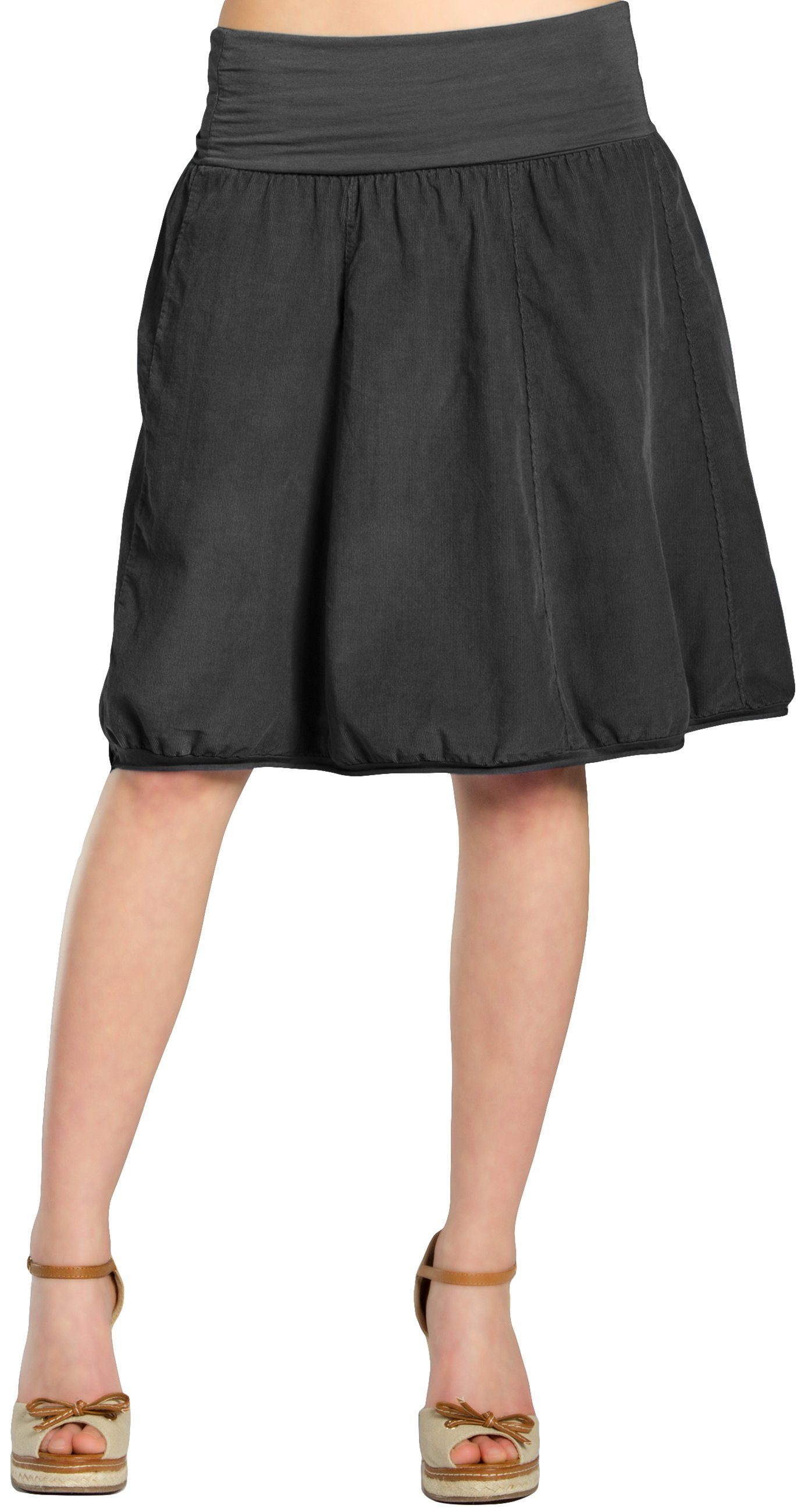 Caspar Faltenrock RO004 Damen Cord Rock günstig online kaufen