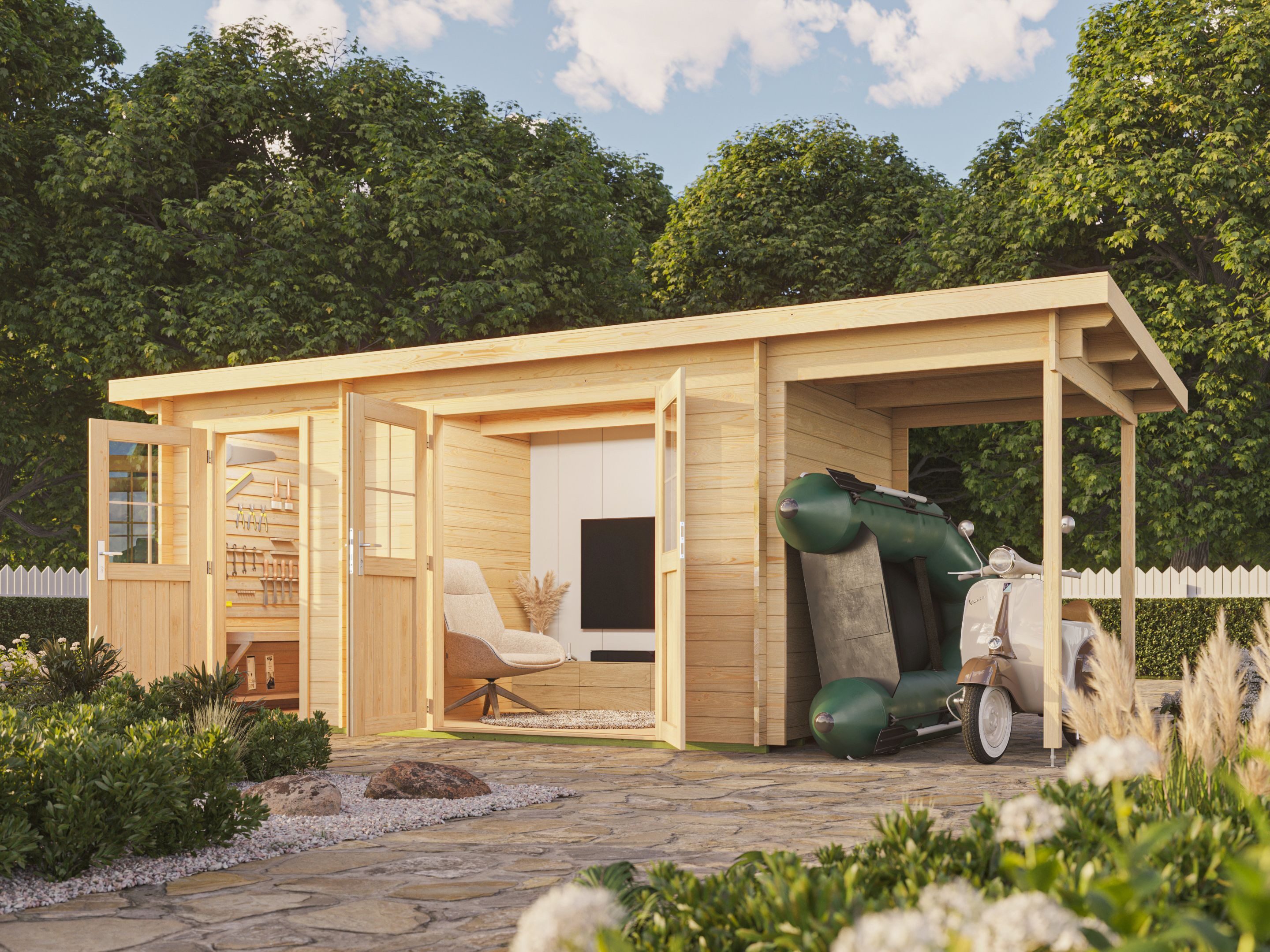 Fjordholz Gartenhaus Ezra 2I