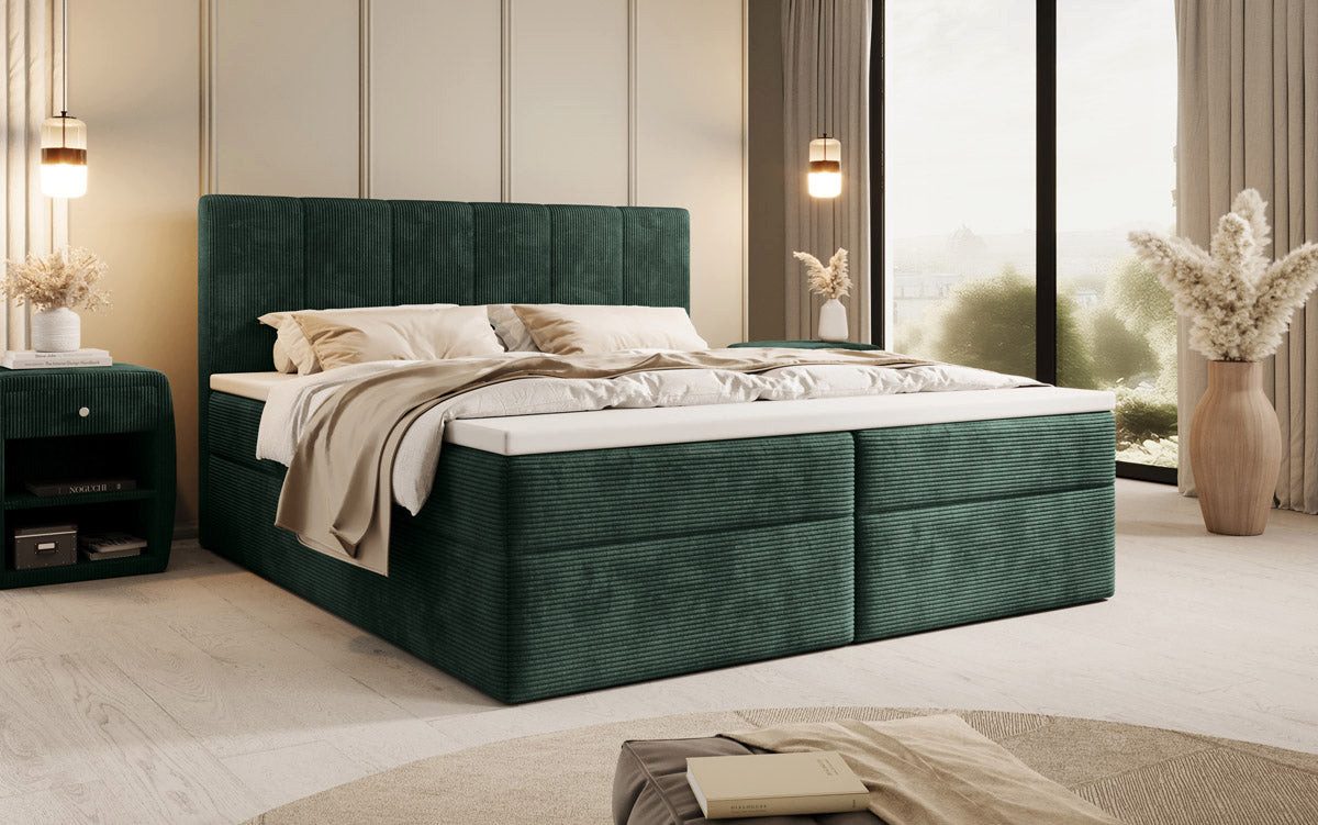 Luxusbetten24 Boxspringbett Aurelia Cord, mit Stauraum günstig online kaufen