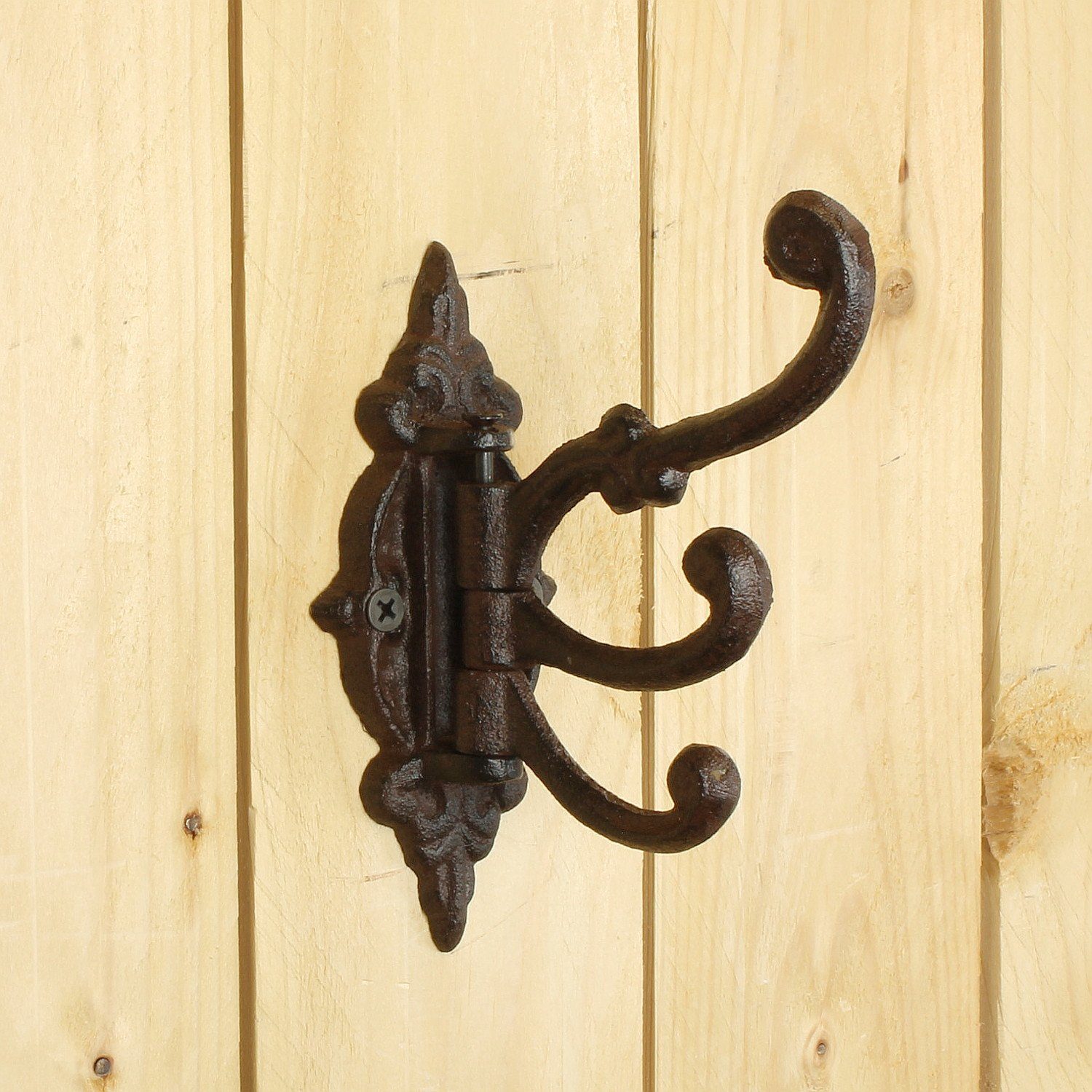 Macosa Home Wandhaken nostalgischer Wand Haken rostig Vintage Retro Antik, Wand, Garderobenhaken, Kleiderhaken, Handtuchhaken
