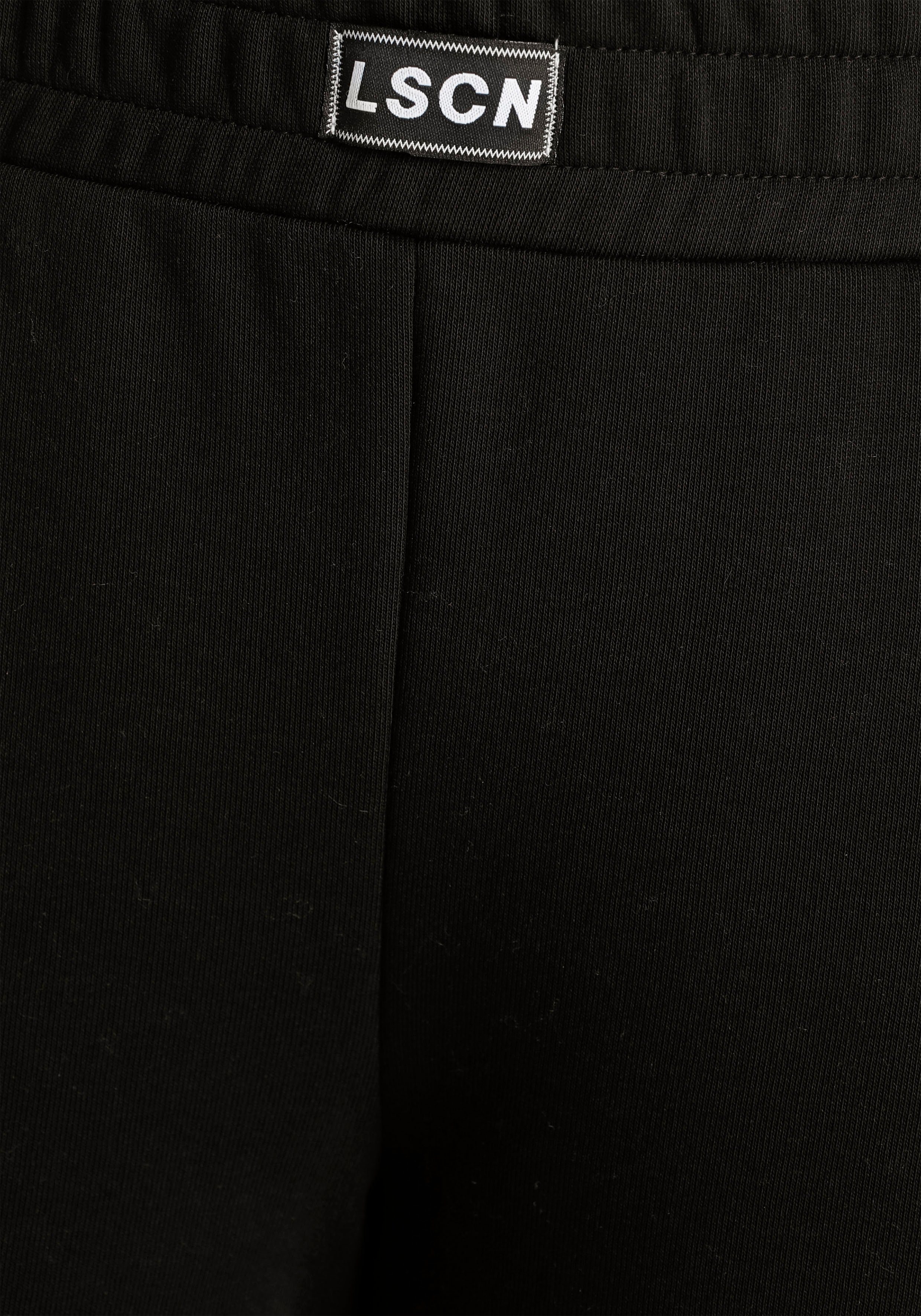 Taschen, Loungewear, Sweathose LASCANA schwarz mit seitlichen Loungeanzug