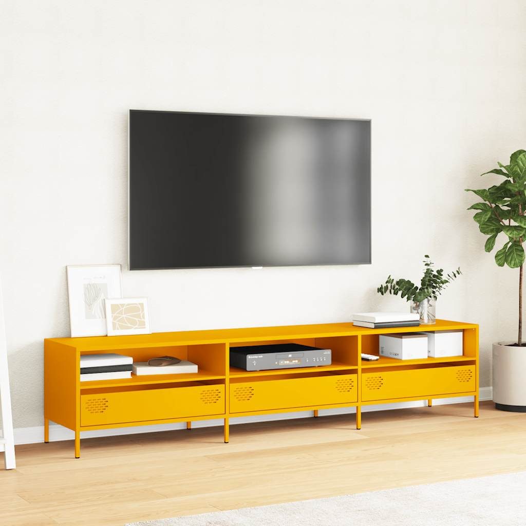 vidaXL TV-Schrank TV-Schrank Senfgelb 202x39x43,5 cm günstig online kaufen