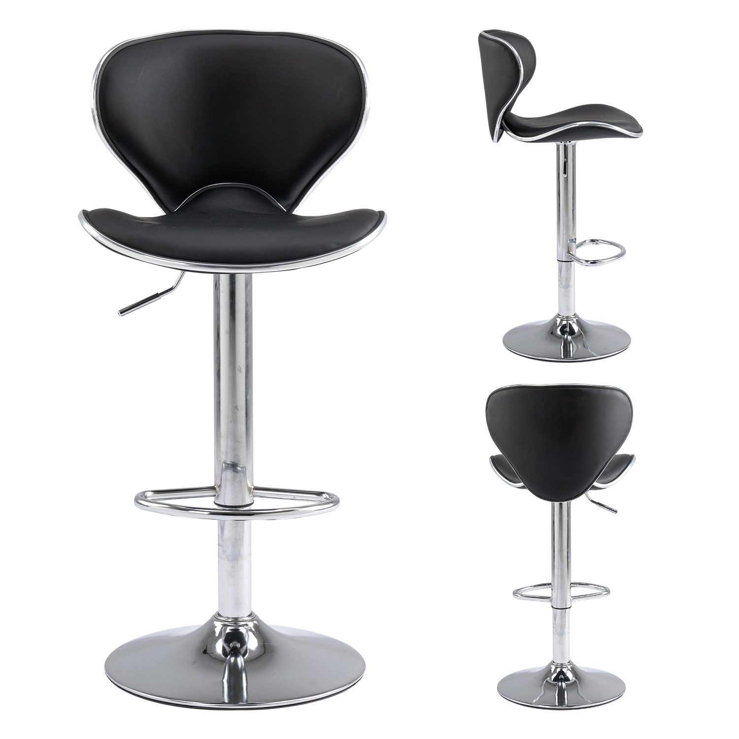 FOXSPORT Barhocker Höhenverstellbar, Höhenverstellbar, um 360° drehbar günstig online kaufen