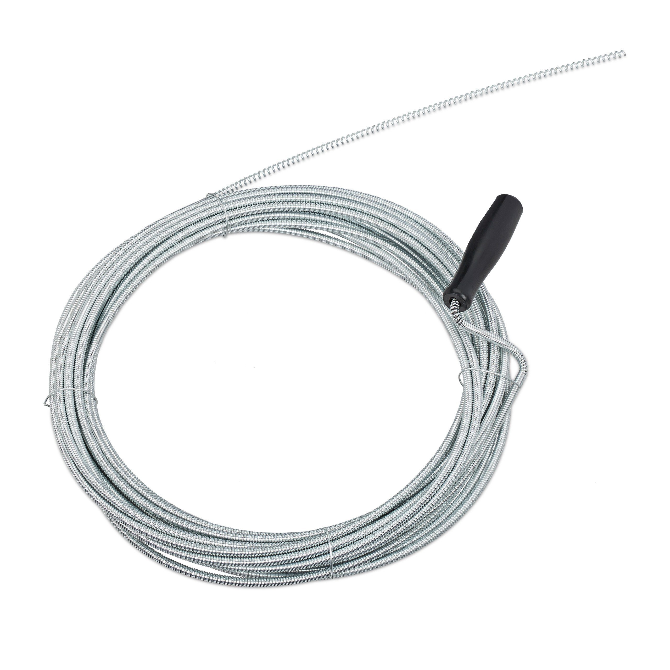 relaxdays Rohrreinigungsspirale 10m, L: 1000 cm, ∅ 0.5 mm, (1 tlg)