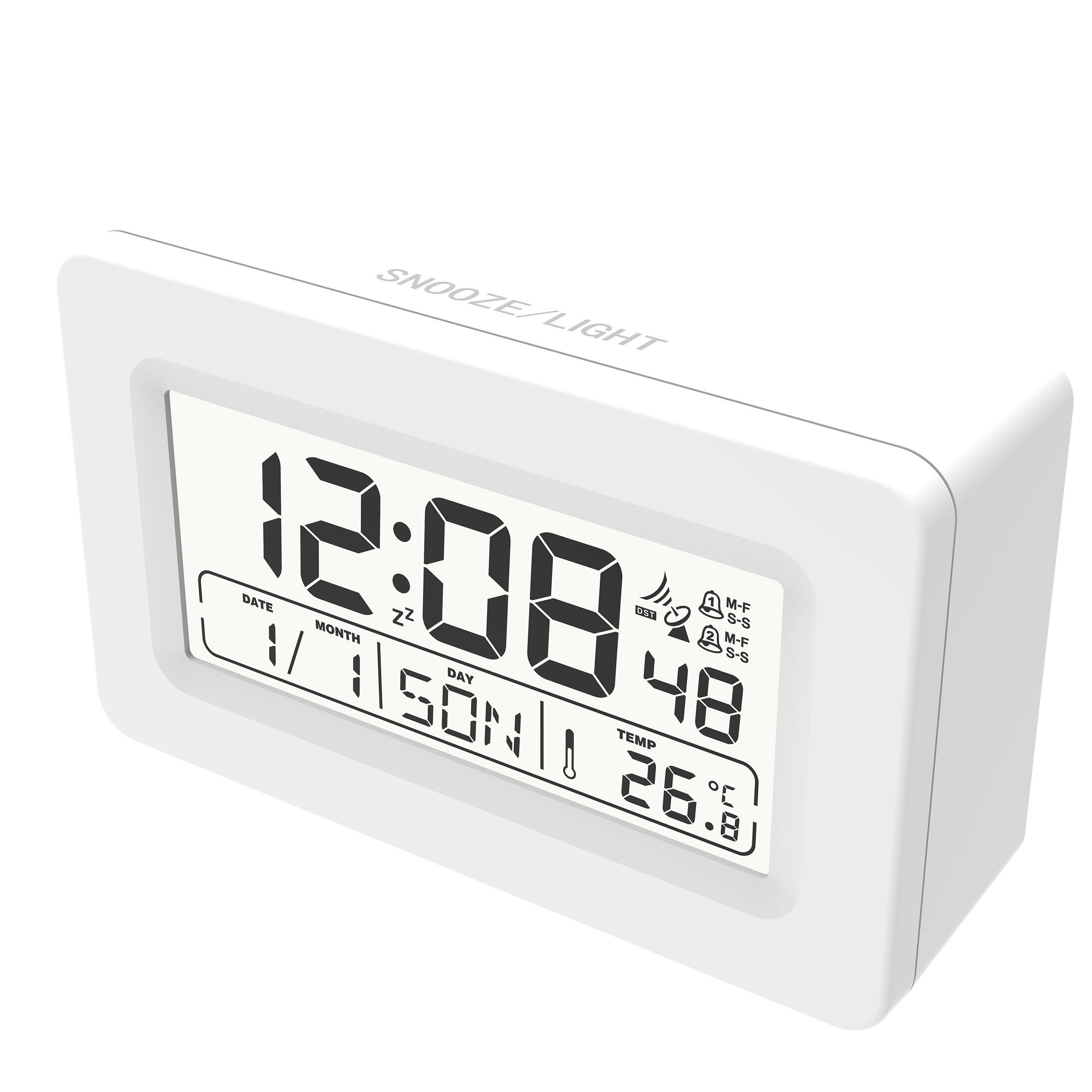 Miraval Funkwecker Miraval Digitaler Funkwecker Basic DCF77, Temperaturanzeige, Snooze, Displaylicht