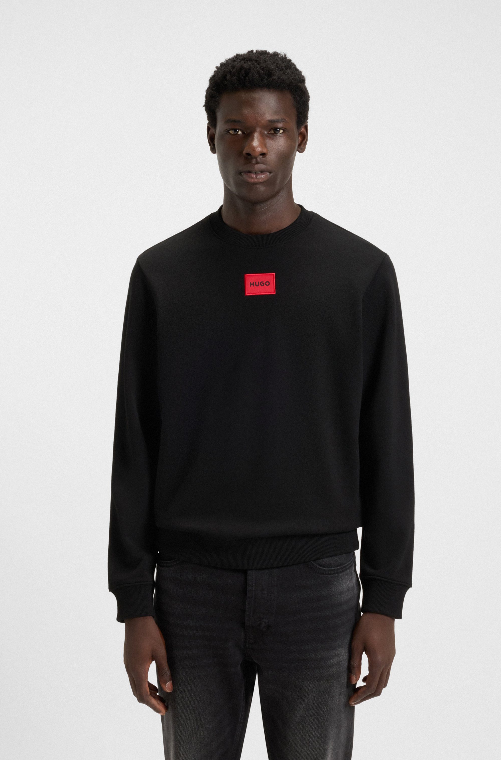 HUGO Sweatshirt Diragol Rundhalsausschnitt, Regular Fit, HUGO Label