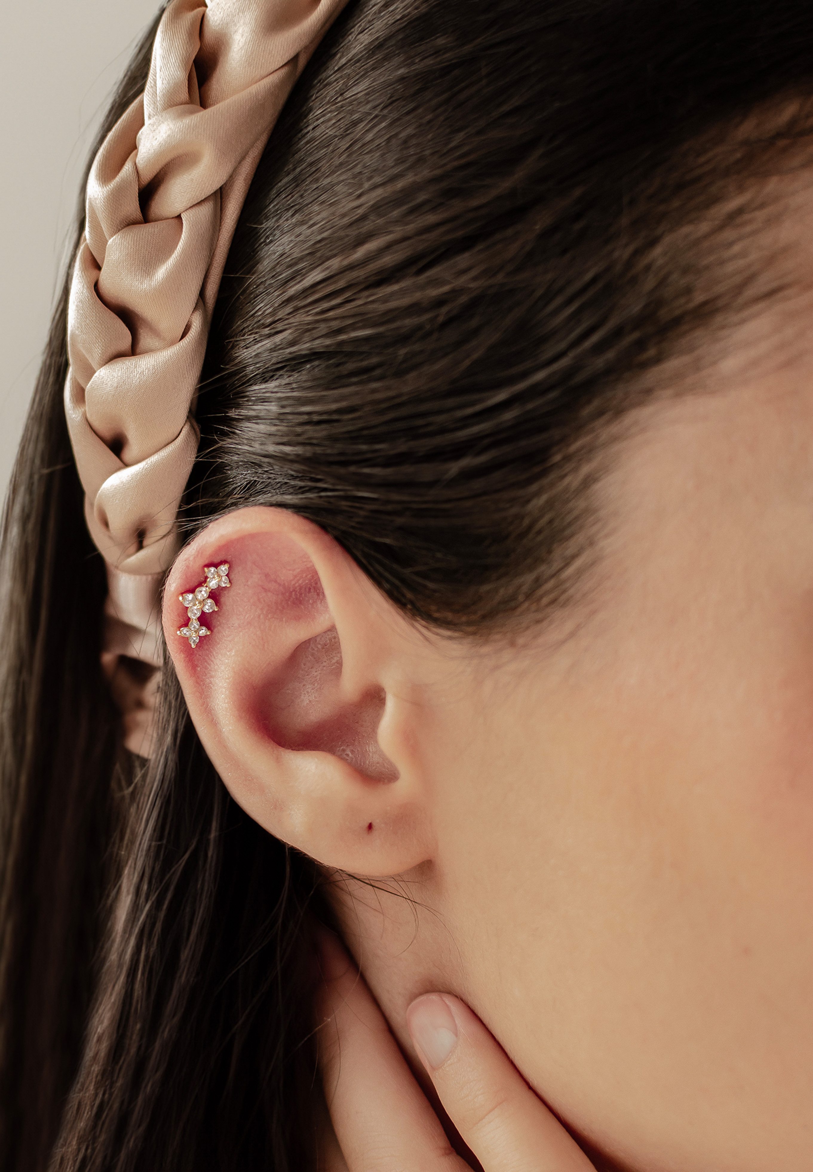 Hey Happiness Single-Ohrstecker Piercing Blume, Knorpel Helix Piercing Ohr, günstig online kaufen