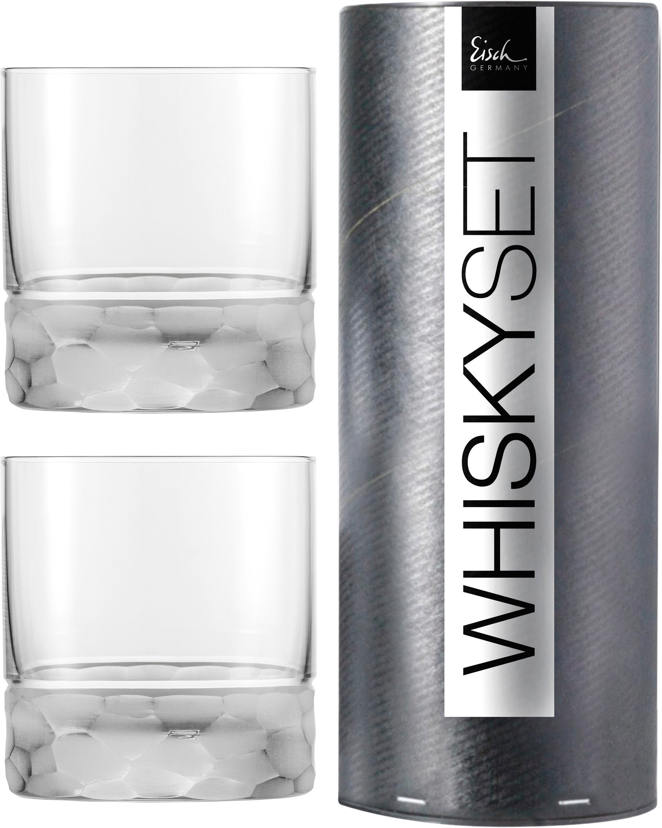 Eisch Germany Whiskyglas Hamilton, 2-tlg., Kristallglas, handgefertigt, bleifrei, 2-teilig, Made in Germany