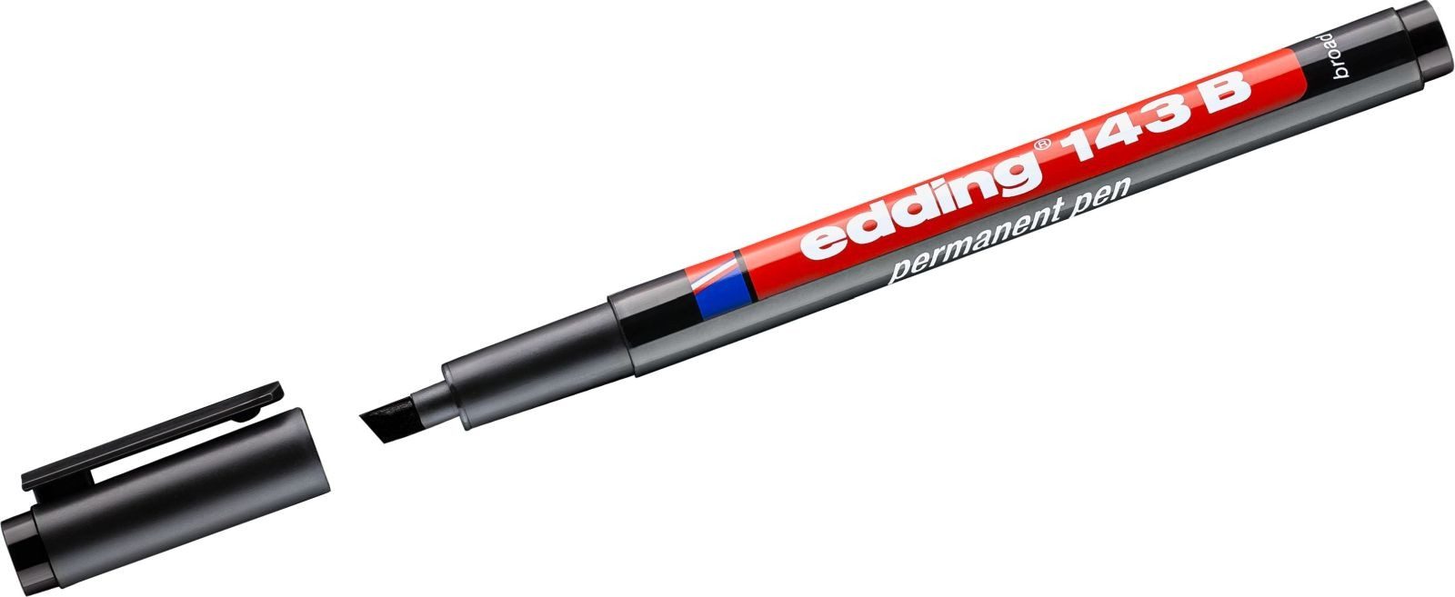 edding Folienstift Permanent Pen edding 143 B 1-3mm schwarz