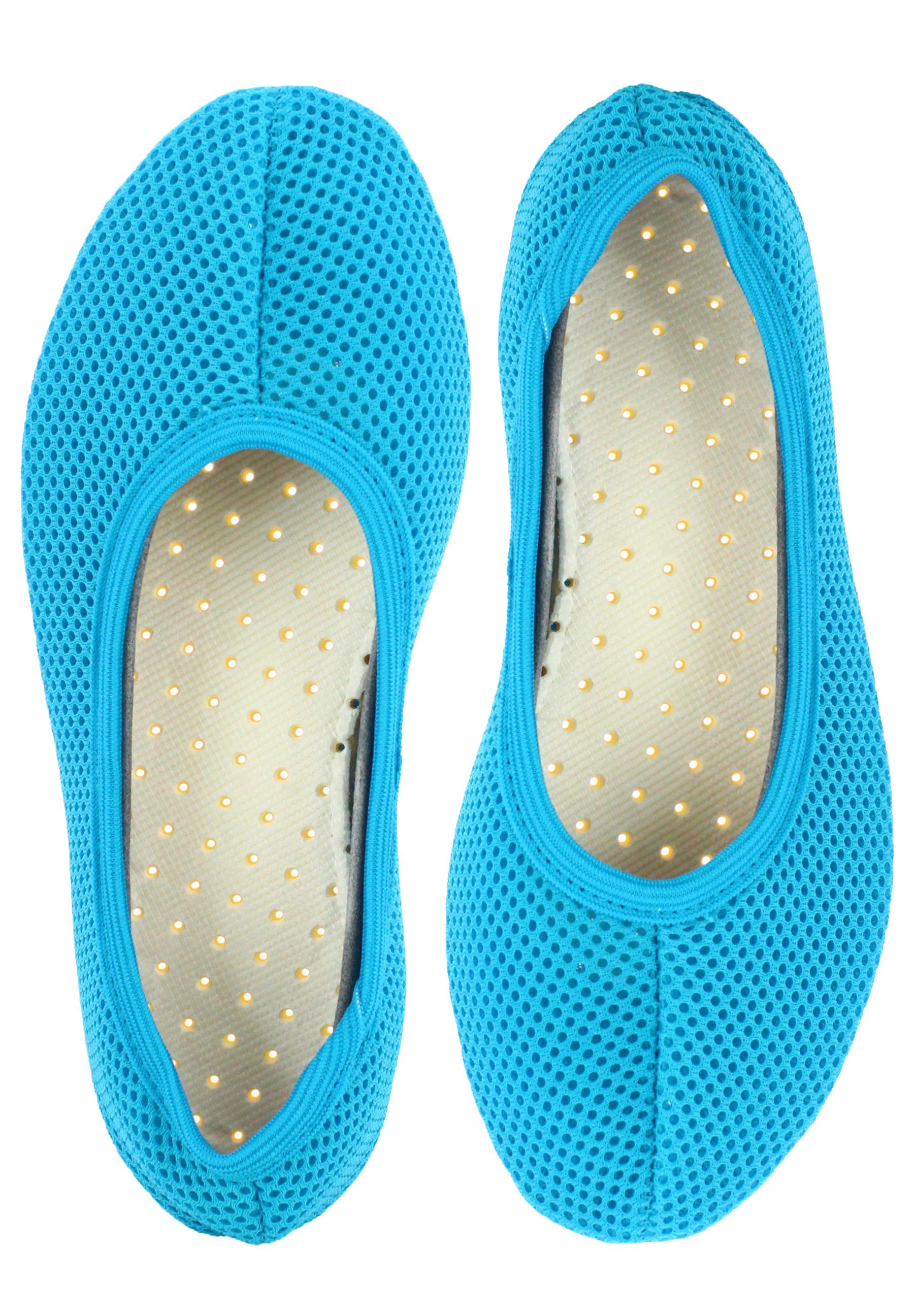 Schläppchen AirBecks Mesh mit atmungsaktiver Sohle Gymnastikschuh