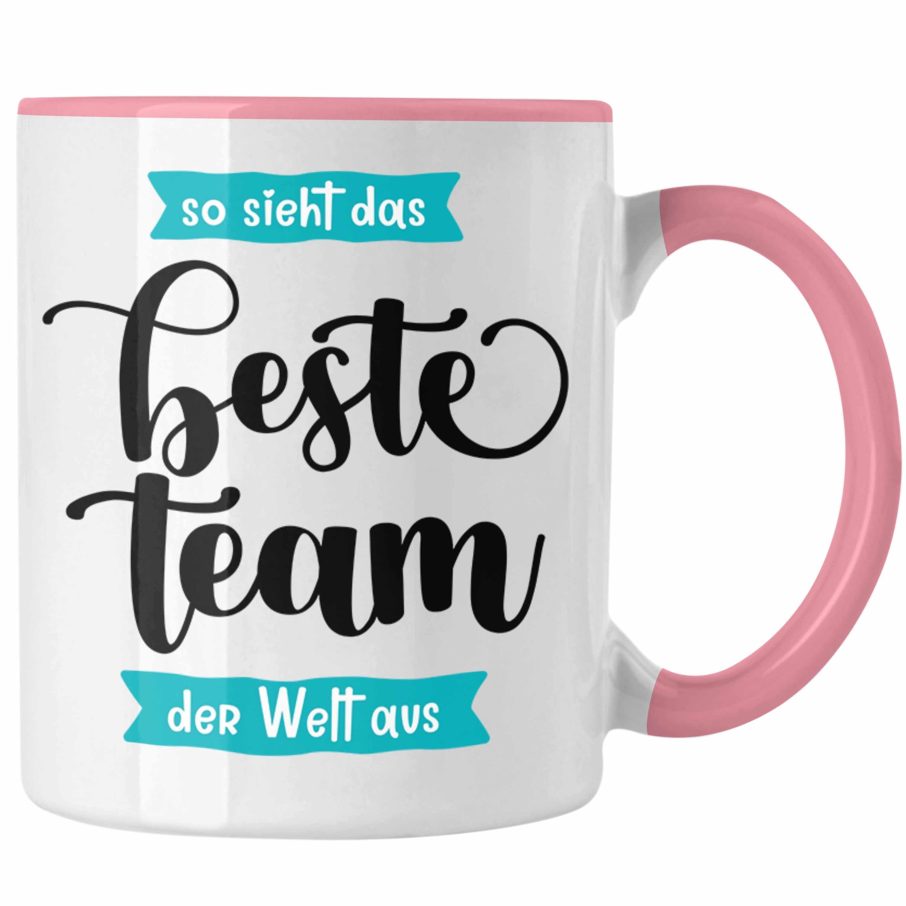 Team Teammitglied Lustige Angestellte Tasse Rosa Trendation Arbe Geschenk Tasse Geschenkidee