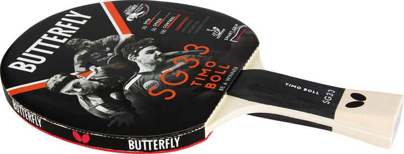 Butterfly Tischtennisschläger Timo Boll SG33, Einzigartige Grifftechnologie "smart.grip"