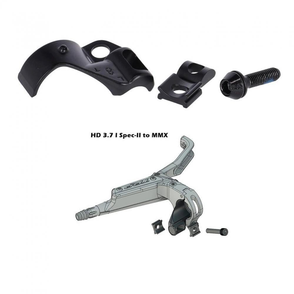 TRP Scheibenbremse TRP Adapter Brems- zu Shifter-/Dropperhebel Universal Schwarz - für ei