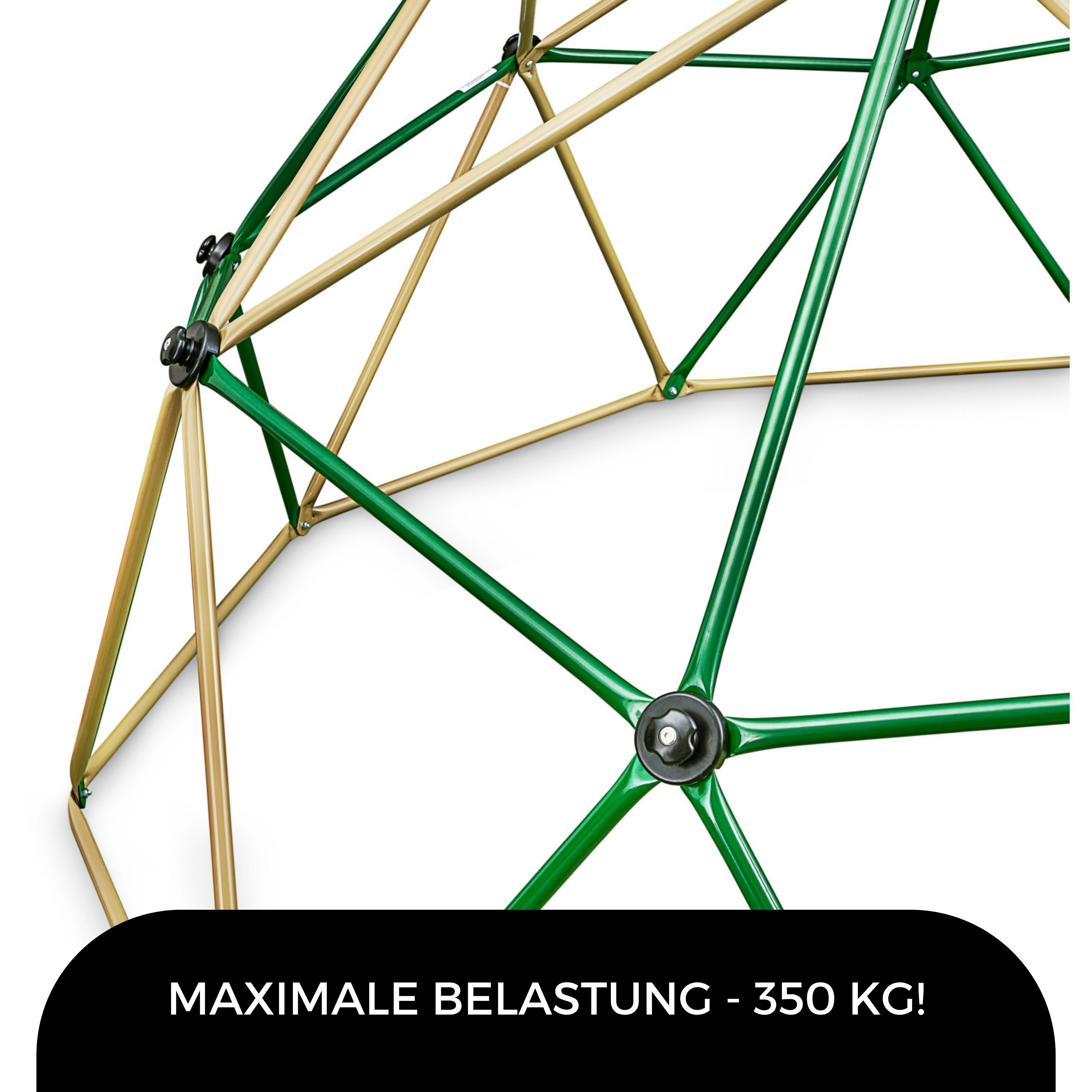 HyperMotion Klettergerüst Kinder-Kletterkuppel XXL, Geodom, Garten-Spielplatz, 3 m