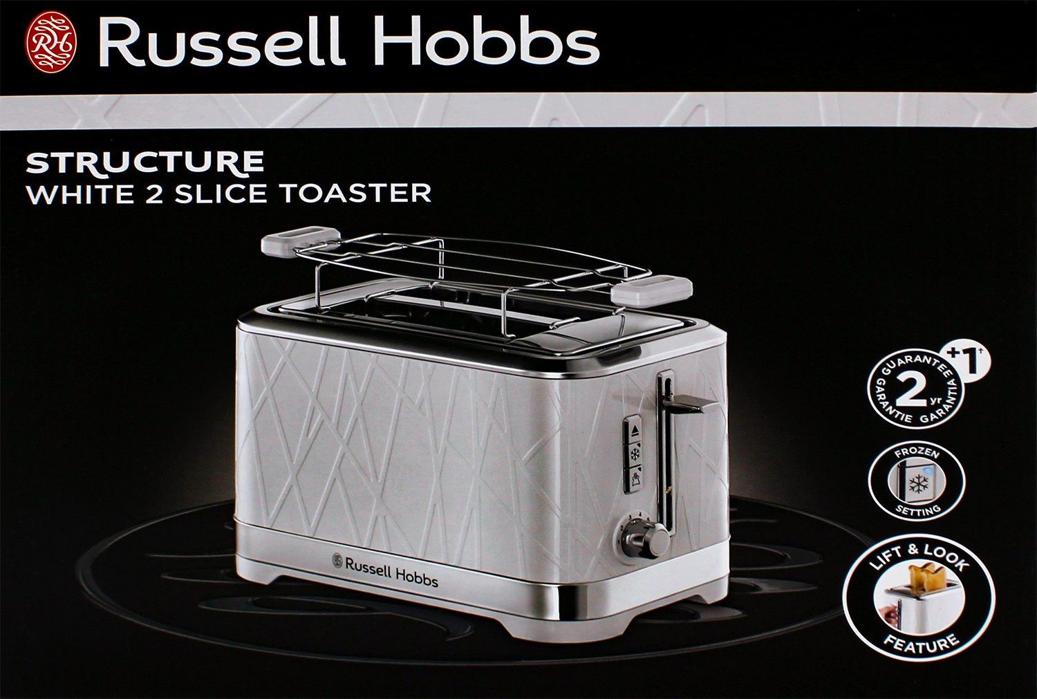 RUSSELL HOBBS Toaster 28090-56 Structure Toaster Weiß | Langschlitztoaster