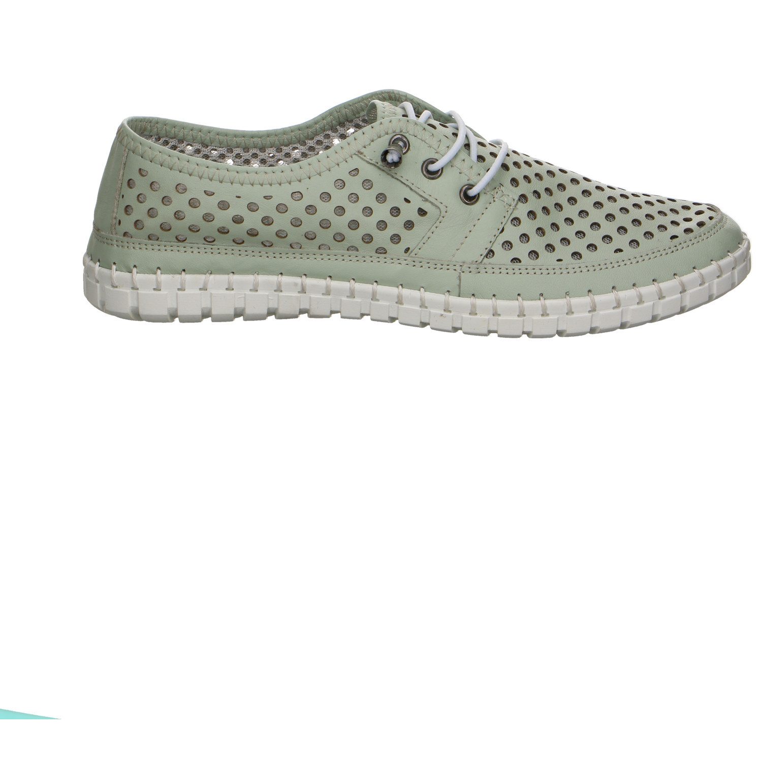 Gemini Gemini 003115-01-001 Leder Comfort Schnürschuhe grün Schnürschuh