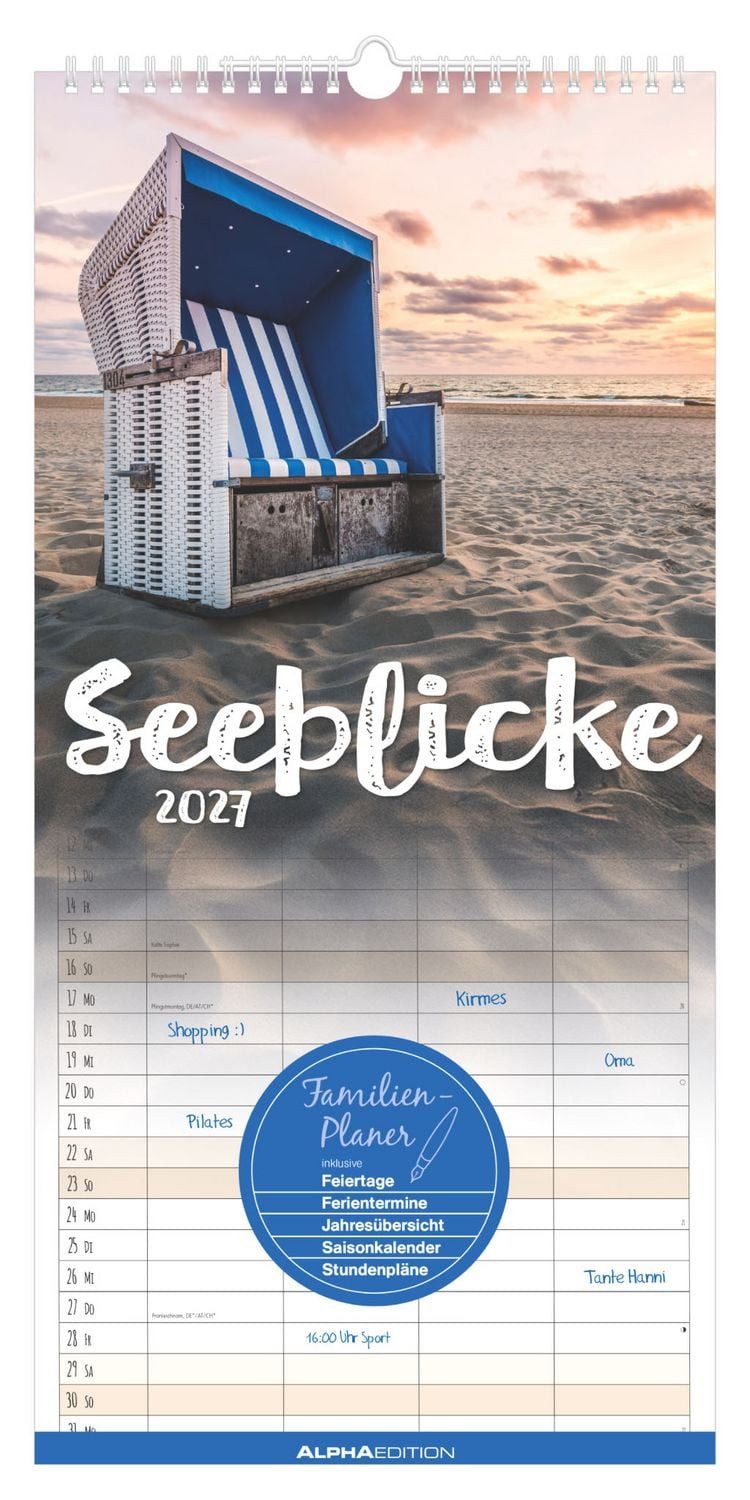 NEUMANN Familienkalender Seeblicke 2027
