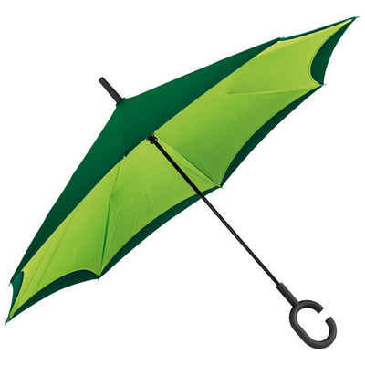 Livepac Office Stockregenschirm Umgekehrter Regenschirm mit Griff zum Einhängen am Handgelenk / Farbe: