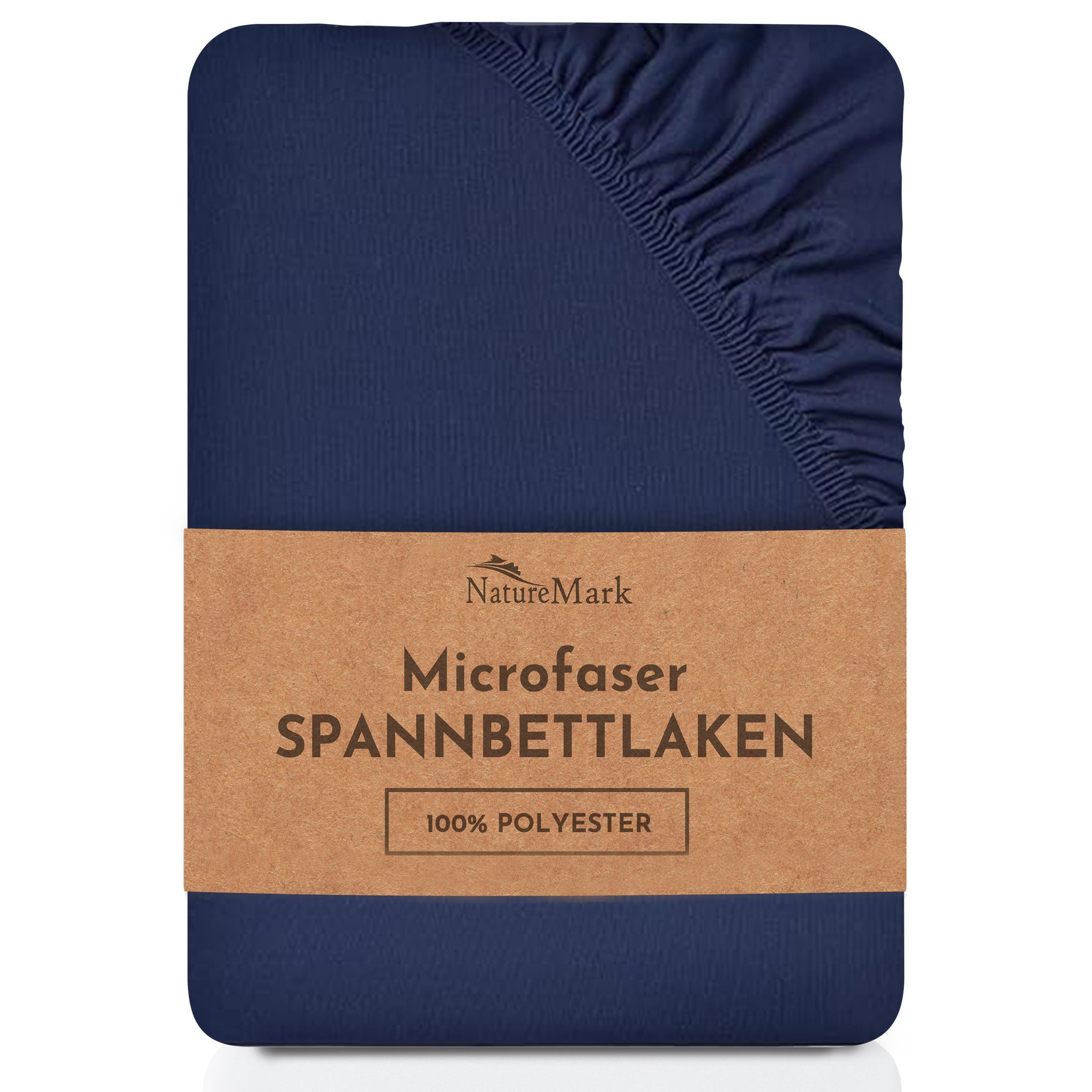NatureMark Spannbettlaken Mikrofaser Spannbetttuch, Polyester, Gummizug: ru günstig online kaufen