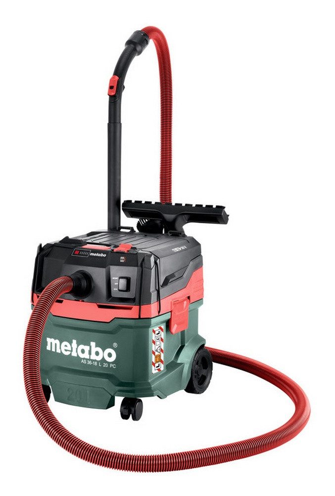 metabo Nass-Trocken-Akkusauger AS 36-18 L 20 PC, Akku-Sauger Ohne Akku im Karton