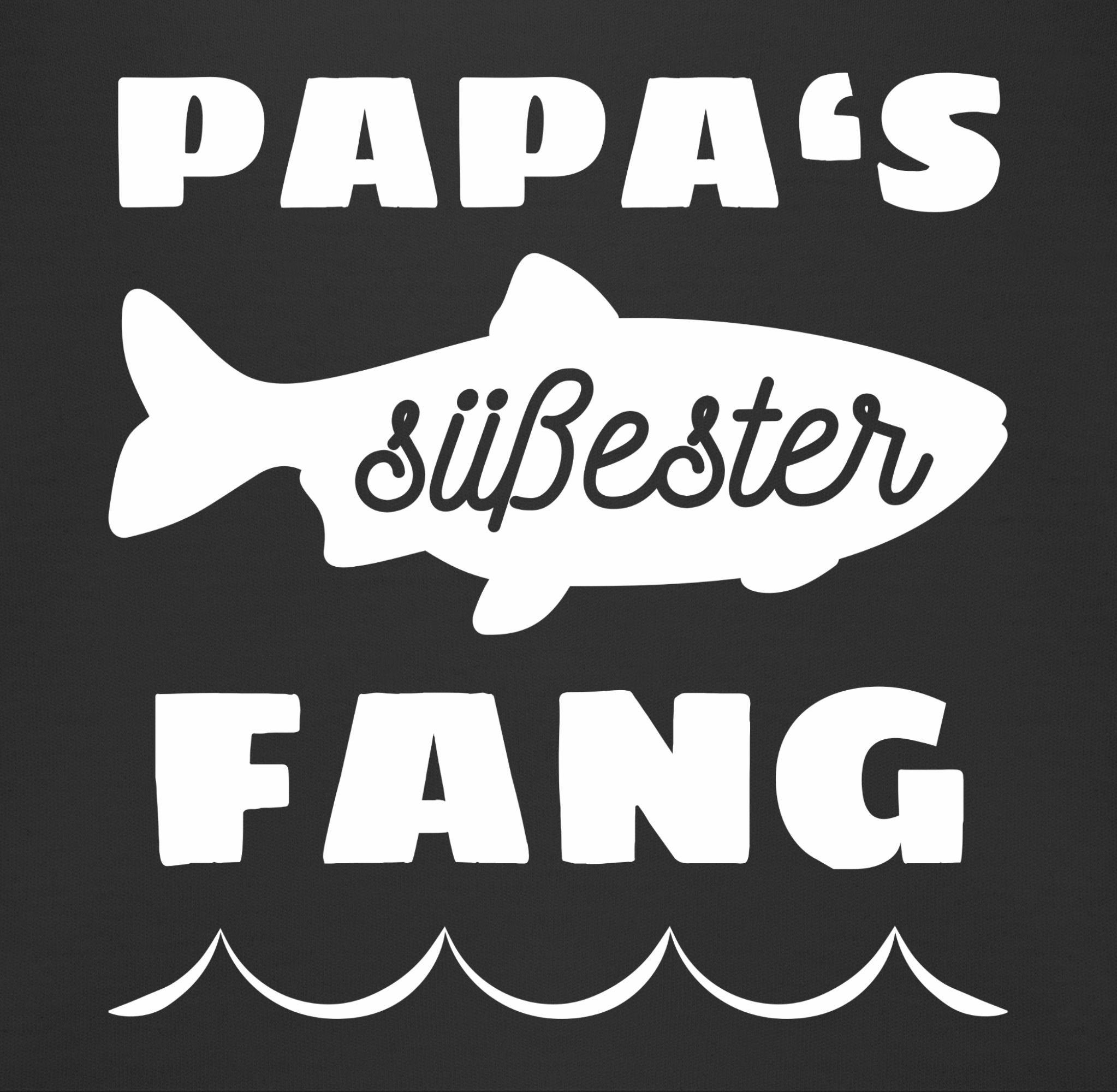 Baby Lätzchen Fang, 2 Schwarz süßester Vatertag Papas Shirtracer Geschenk
