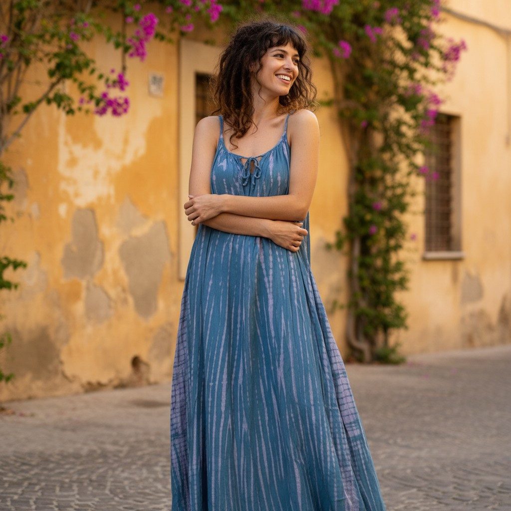 Guru-Shop Midikleid Batik Maxikleid, Boho Strandkleid, Luftiges.. Boho, alt günstig online kaufen