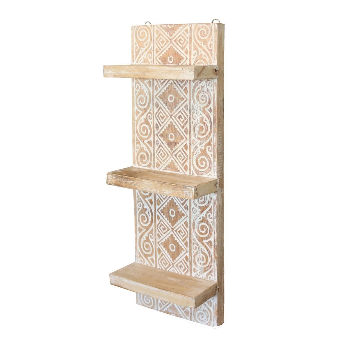 Oriental Galerie Wandregal Wandregal Wandbrett Anisa 25 cm breit weiß