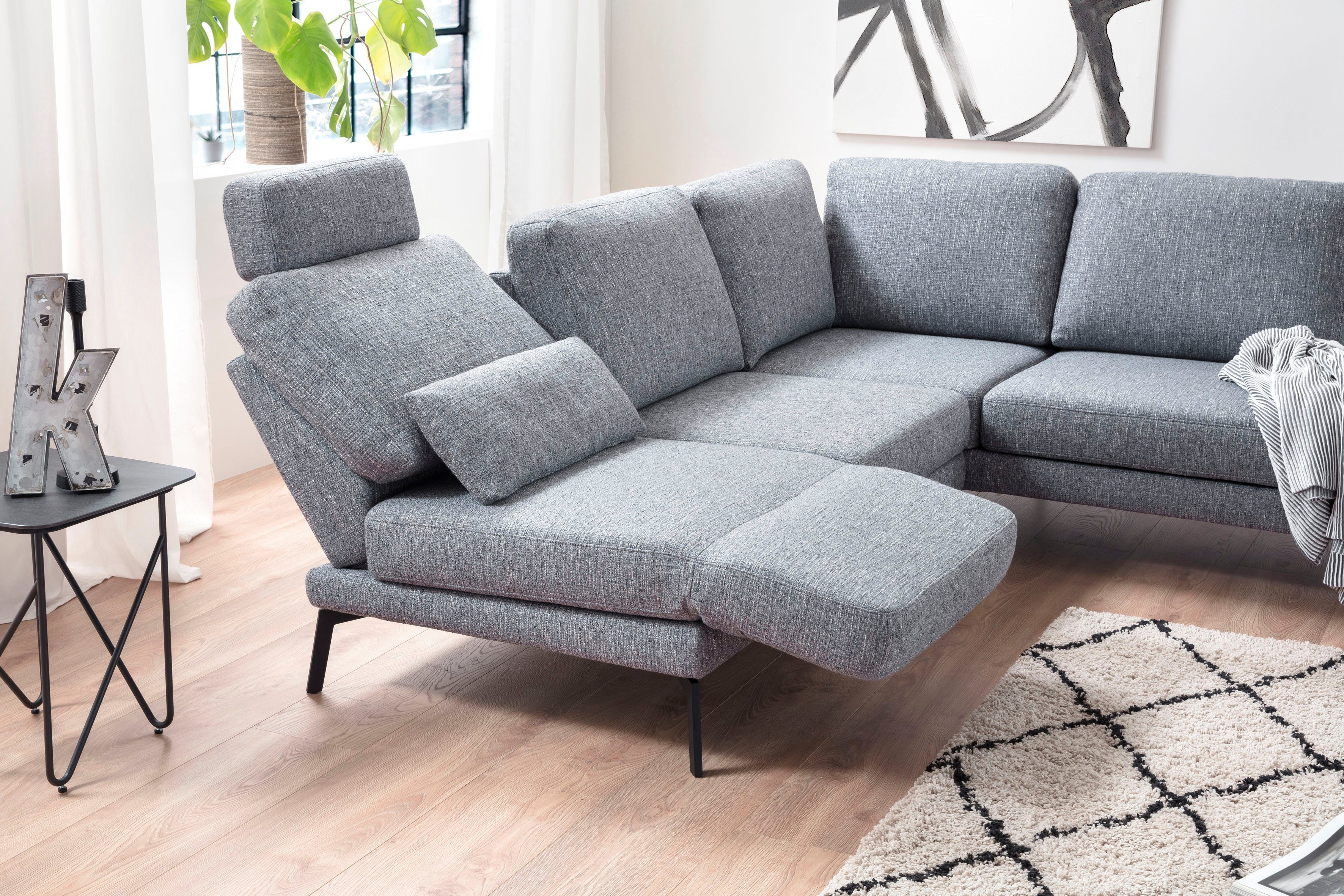 3C Candy Ecksofa Kairo Multifunktion-Sofa, bequem und viele Komfortfunktionen, L-Form, inklusive Drehsitz-, Armlehnen- und Rückenverstellung