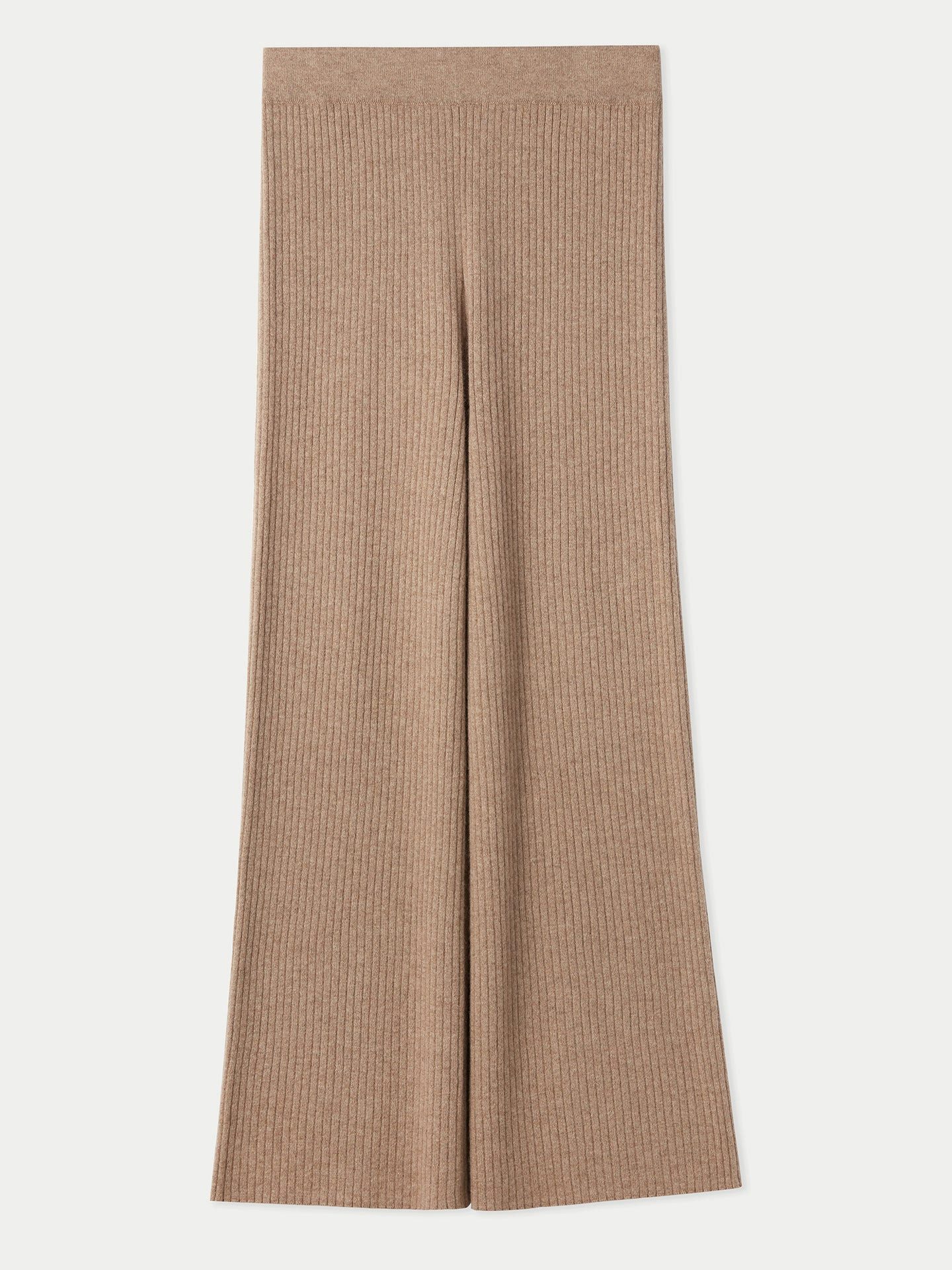 GOBI Cashmere Strickhose Naturfarbe Lässige Kaschmirhose
