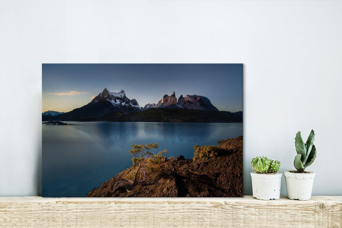 Aufhängefertig, Leinwandbild Wanddeko, OneMillionCanvasses® Patagonien, Leinwandbilder, - Wandbild Berg - St), (1 See cm 30x20