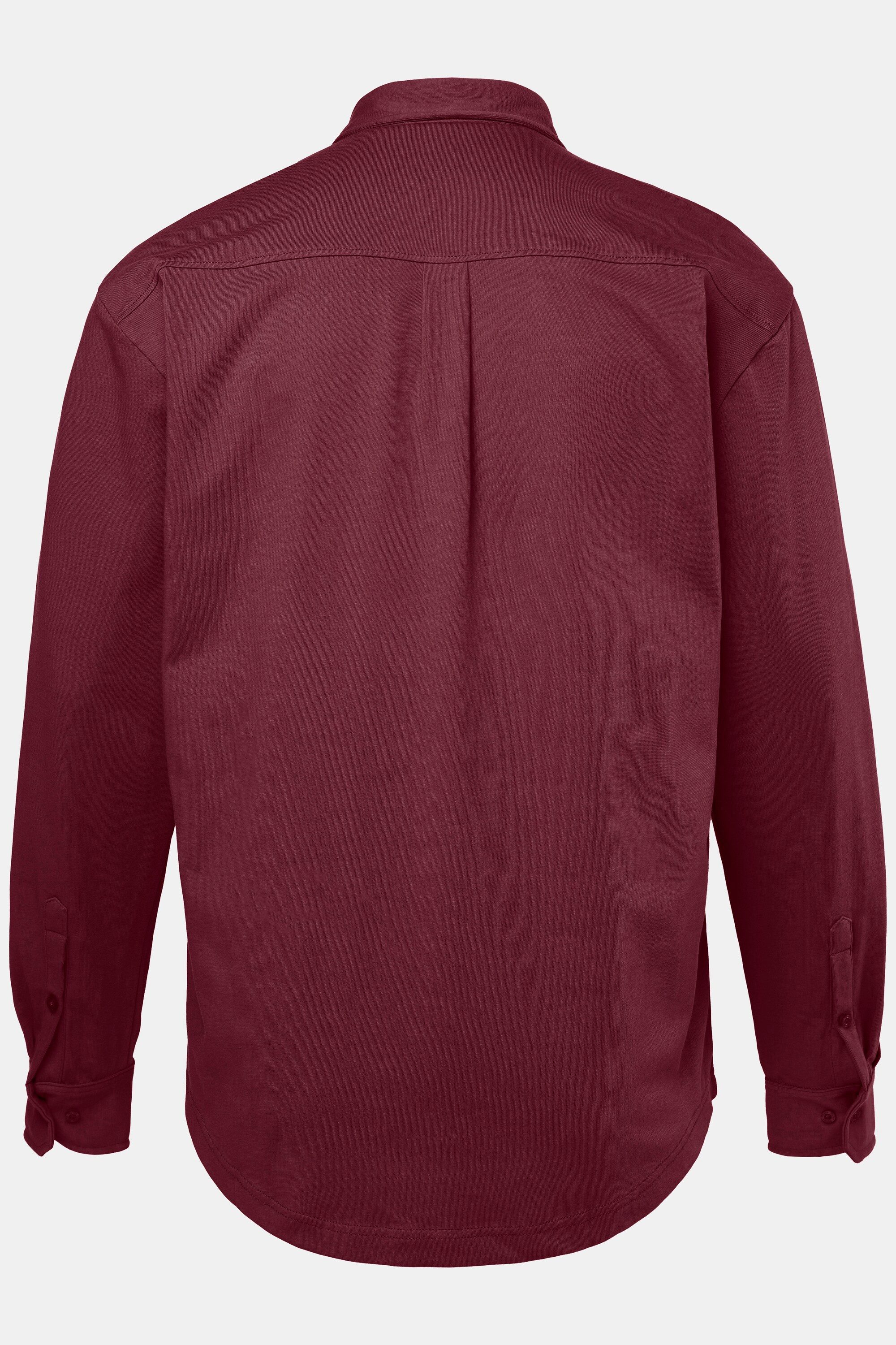 Men Plus Businesshemd Jerseyhemd Langarm Kentkragen Comfort Fit – Bild 4 von 4