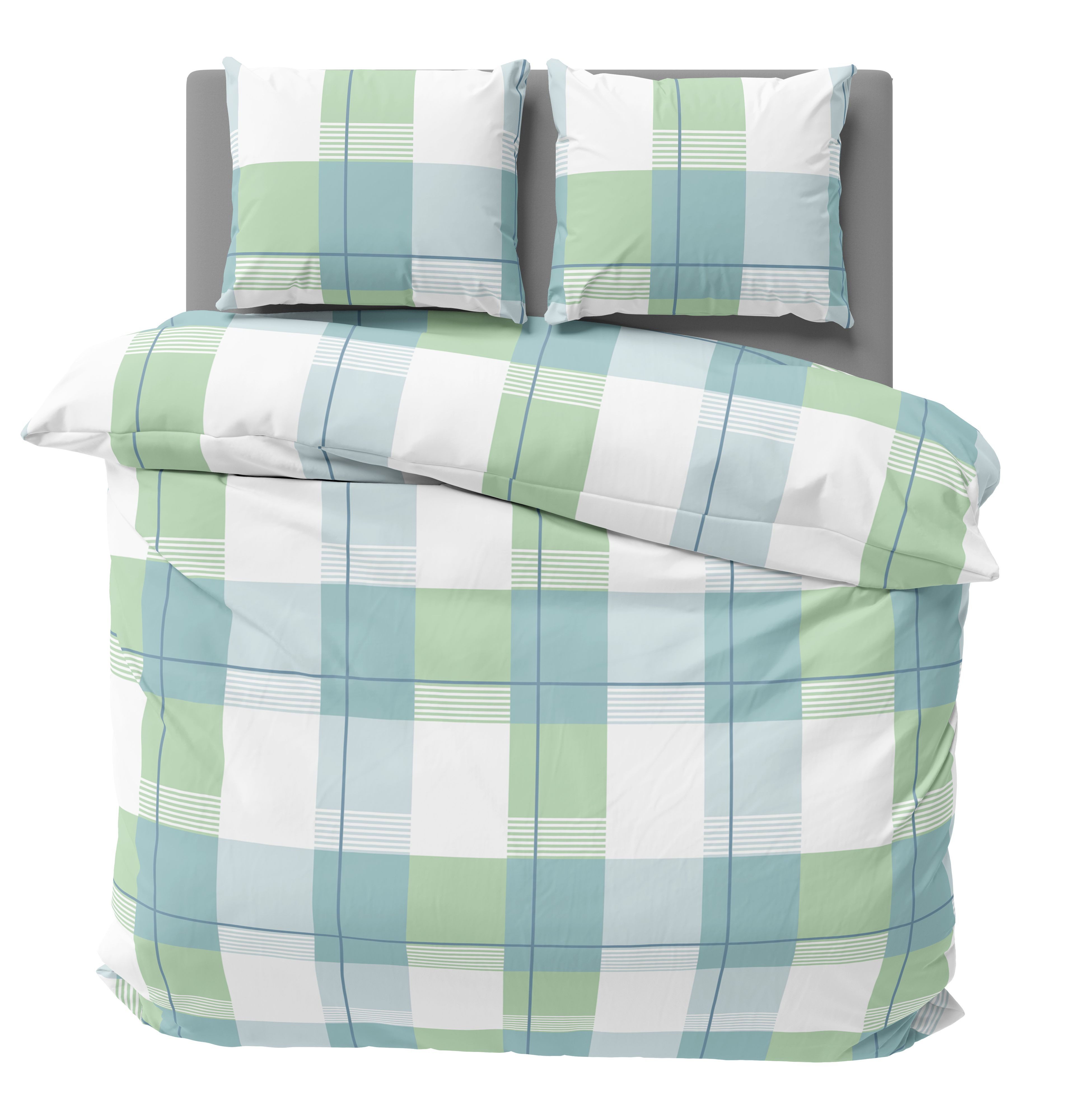 One Home Bettwäsche Modern, Biber, 3 teilig, kariert, kuschelig flauschig w günstig online kaufen