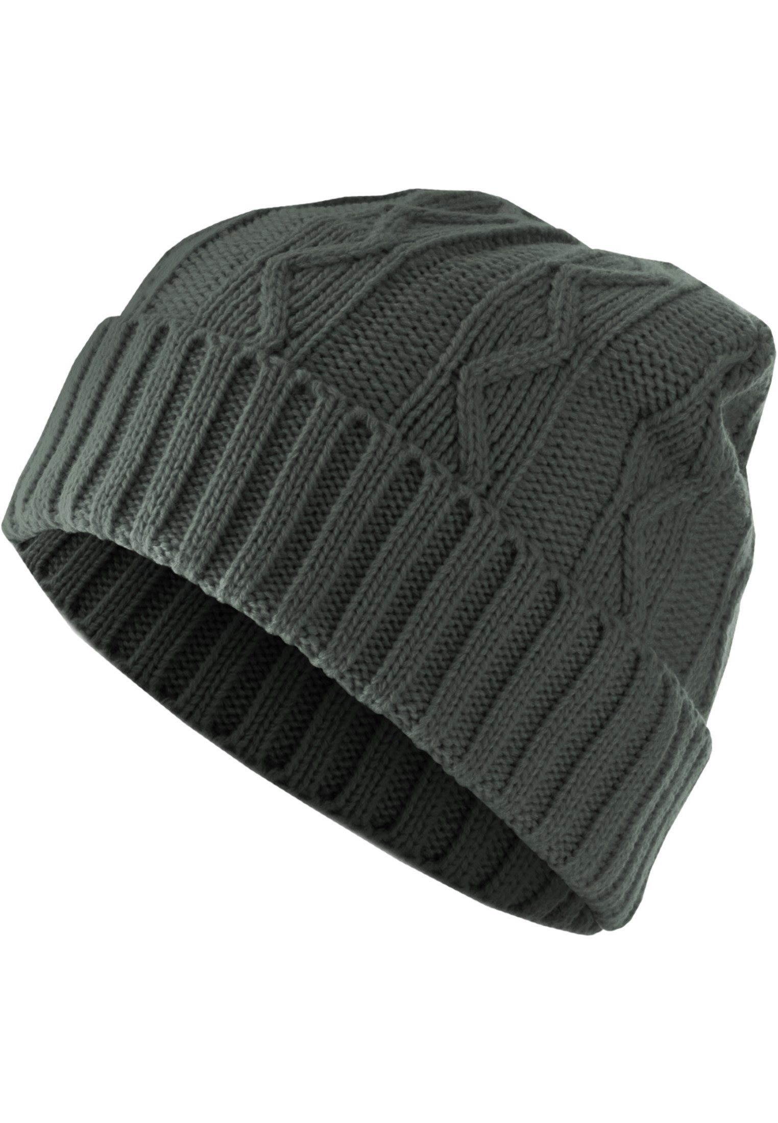 MSTRDS Beanie Accessoires Beanie Cable Flap (1-St) charcoal | Beanies