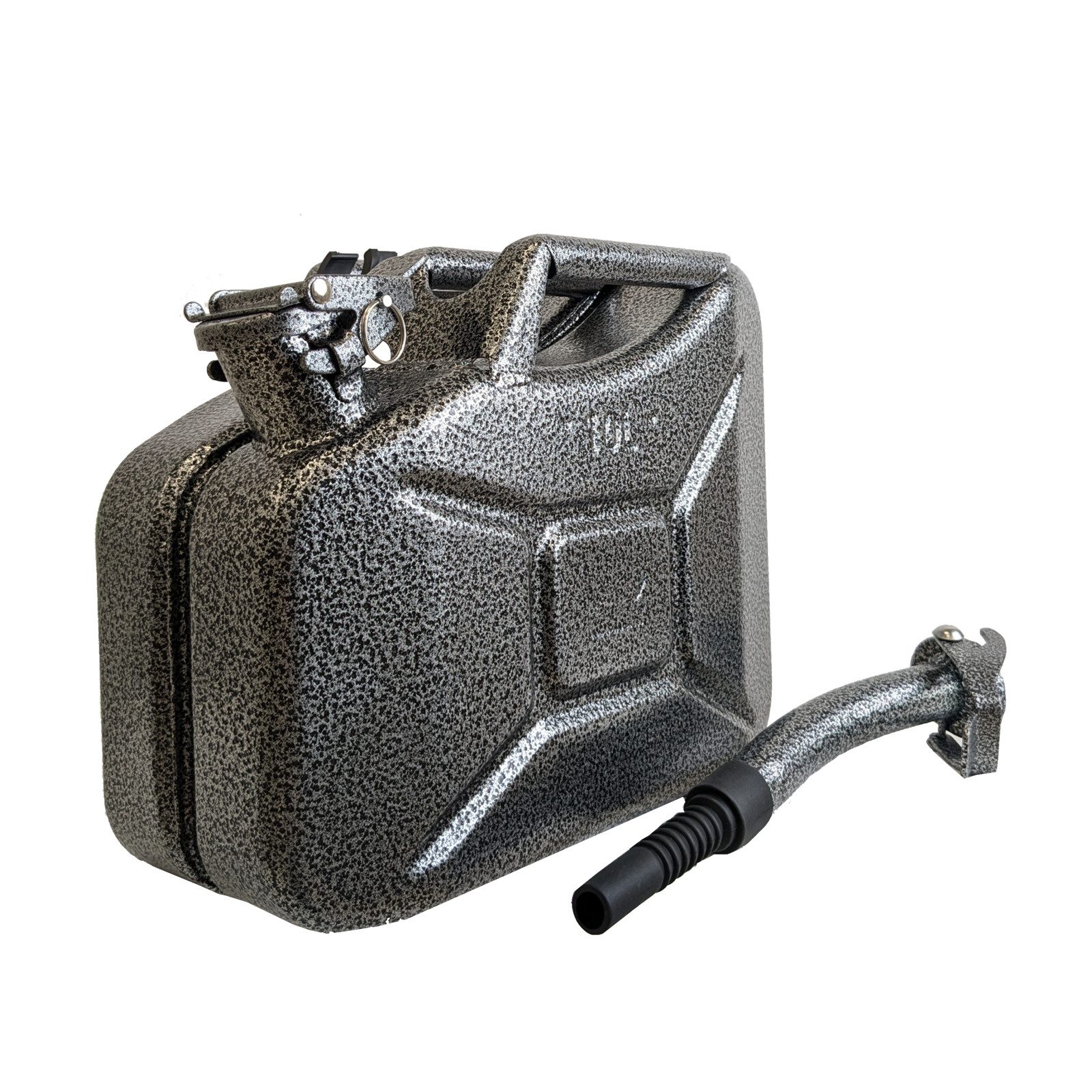 TRUTZHOLM Канистры Metallkanister 10L inkl.Ausgießer+Halter Dieselkanister Benzinkanister (Set, 1 St), Robust,langlebig,stabil,Snakeoptik
