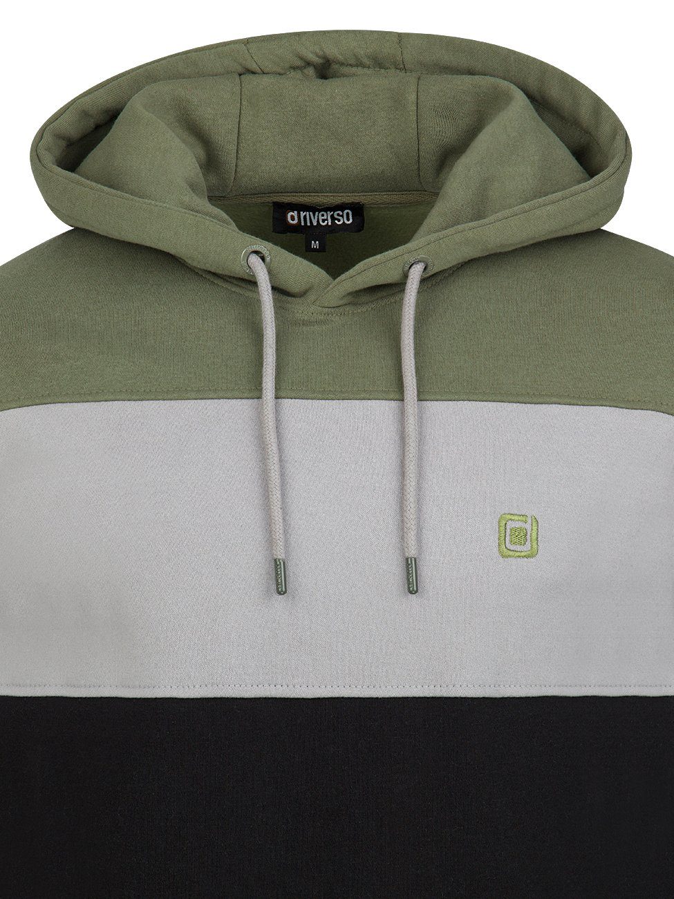 riverso Kapuzenpullover Herren Hoodie RIVRemo Regular Fit Longsleeve Colourblocking Sweatshirt mit Kängurutasche