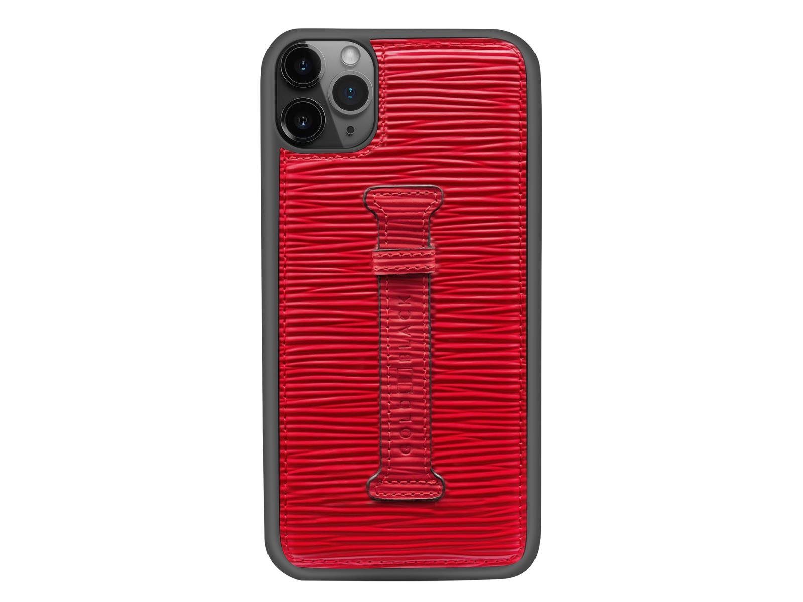 Handyhülle iPhone 11 Pro Max Lederhülle mit Fingerschlaufe 16,40 cm (6,46 Zoll)