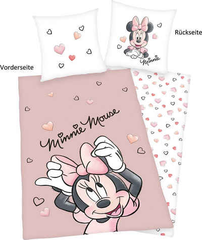 Kinderbettwäsche »Disney´s Minnie Mouse«, Disney, mit tollem Minnie Mouse Motiv