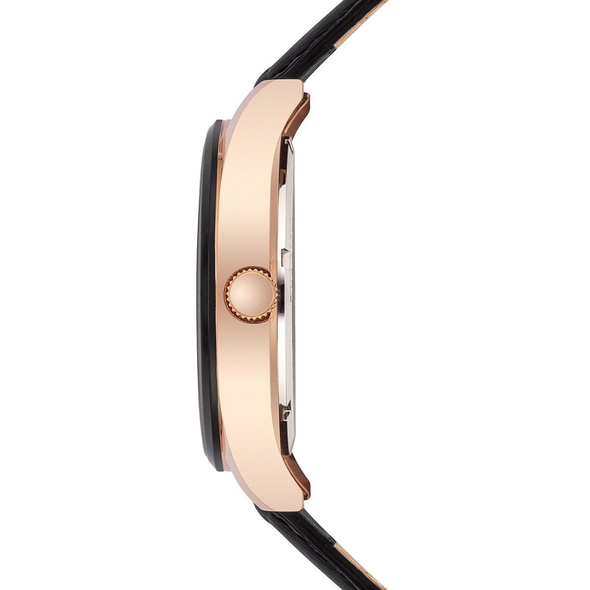 Rhodenwald & Söhne Quarzuhr Couragian schwarz, mit Echtleder-Armband