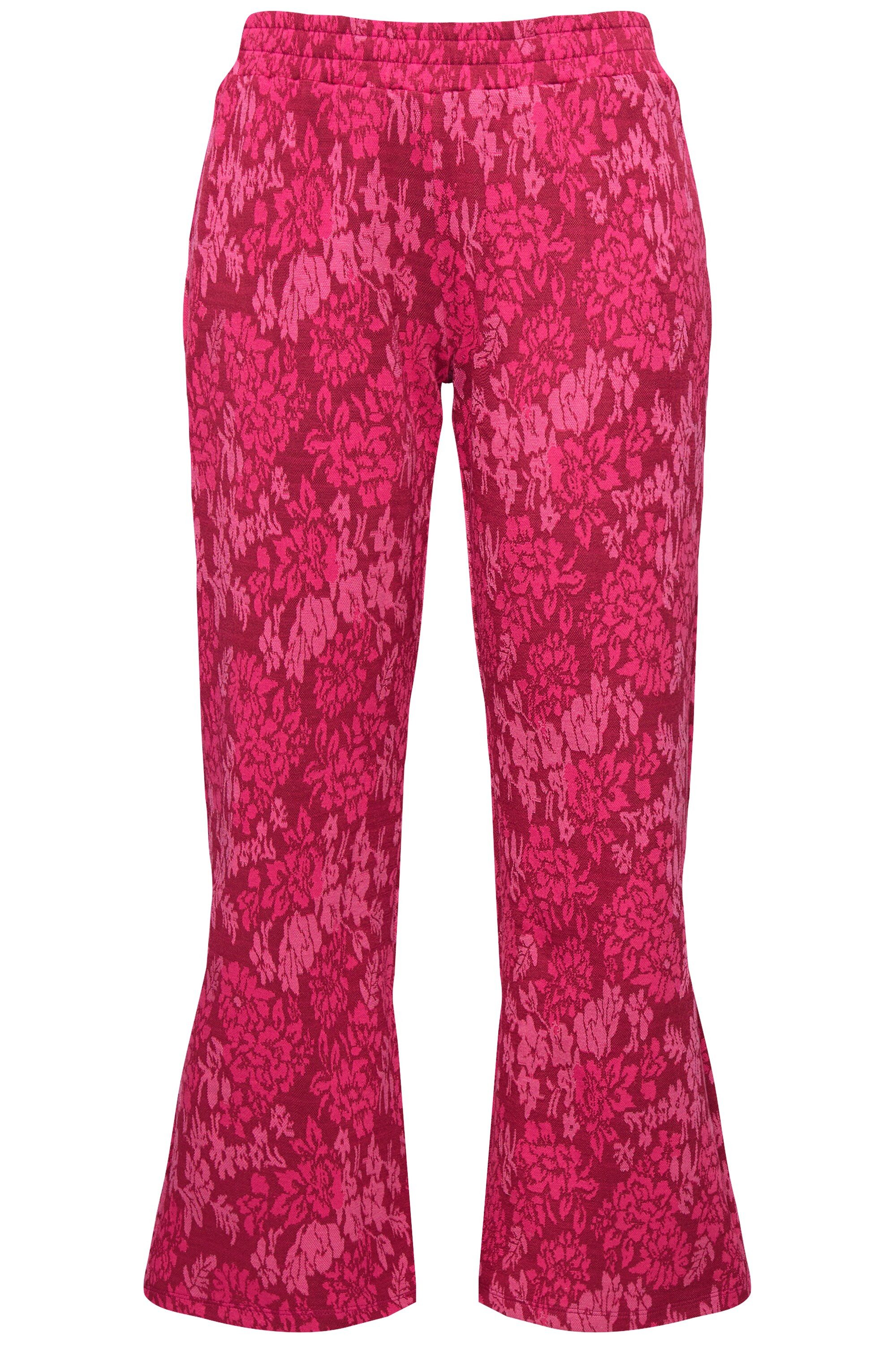 MIAMODA Schlupfhose Hose Blumenmuster Elastikbund günstig online kaufen