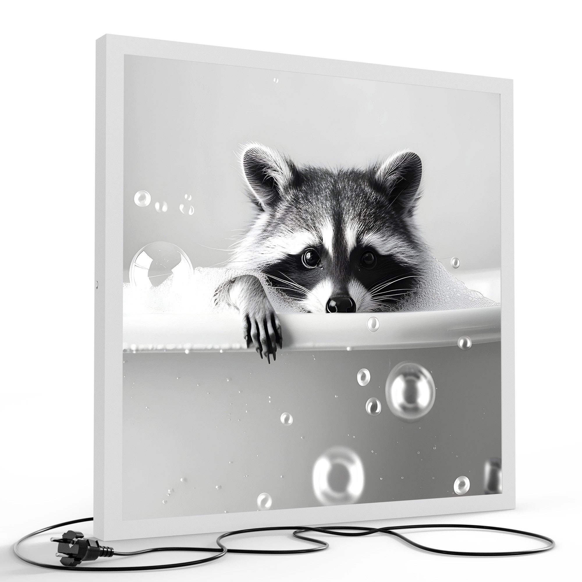 DEQORI LED-Bild 'Der Bademeister', (1 St), LED Lampe Leuchte Leuchtbild Bild beleuchtet Deckenleuchte Wandlampe