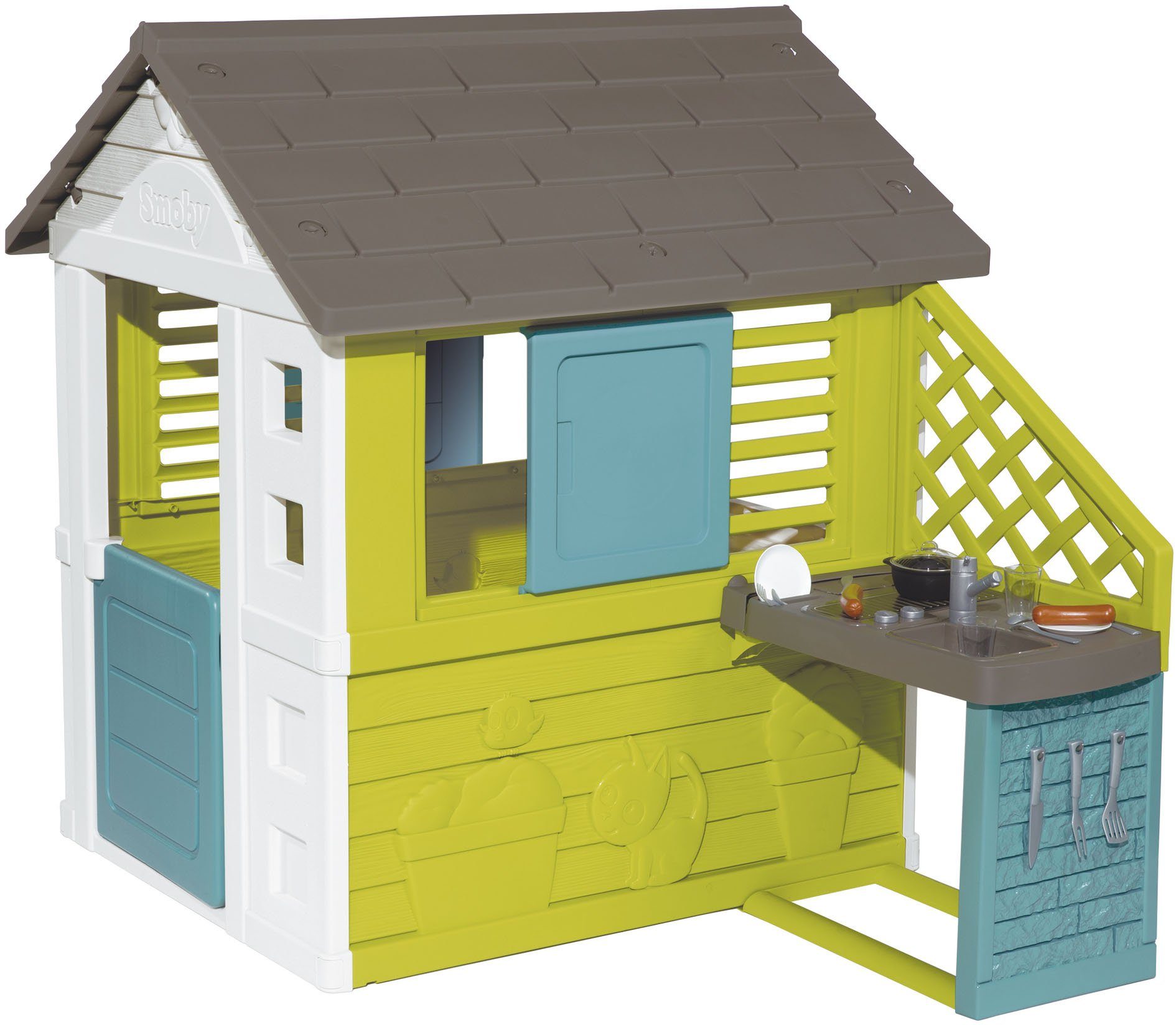 Smoby Spielhaus Spielhaus Pretty Haus mit Sommerküche