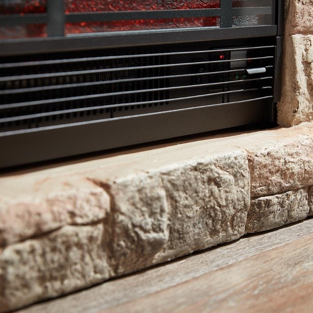 HOME DELUXE Elektrokamin CALOR - Mit Flammeneffekt, Helligkeit der Flammenbeleuchtung und die Heizdauer einstellbar – Bild 5 von 5