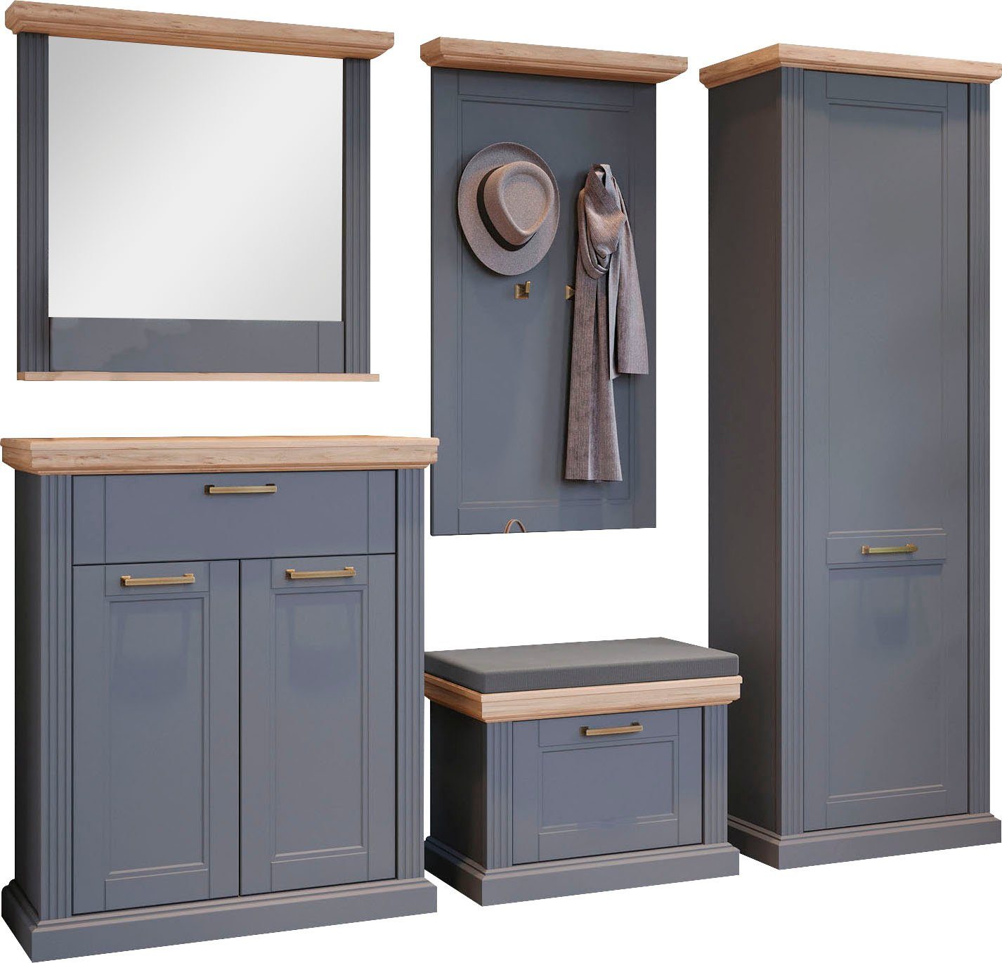 Home affaire Garderoben-Set Tara, (Set, 5-St., günstig online kaufen